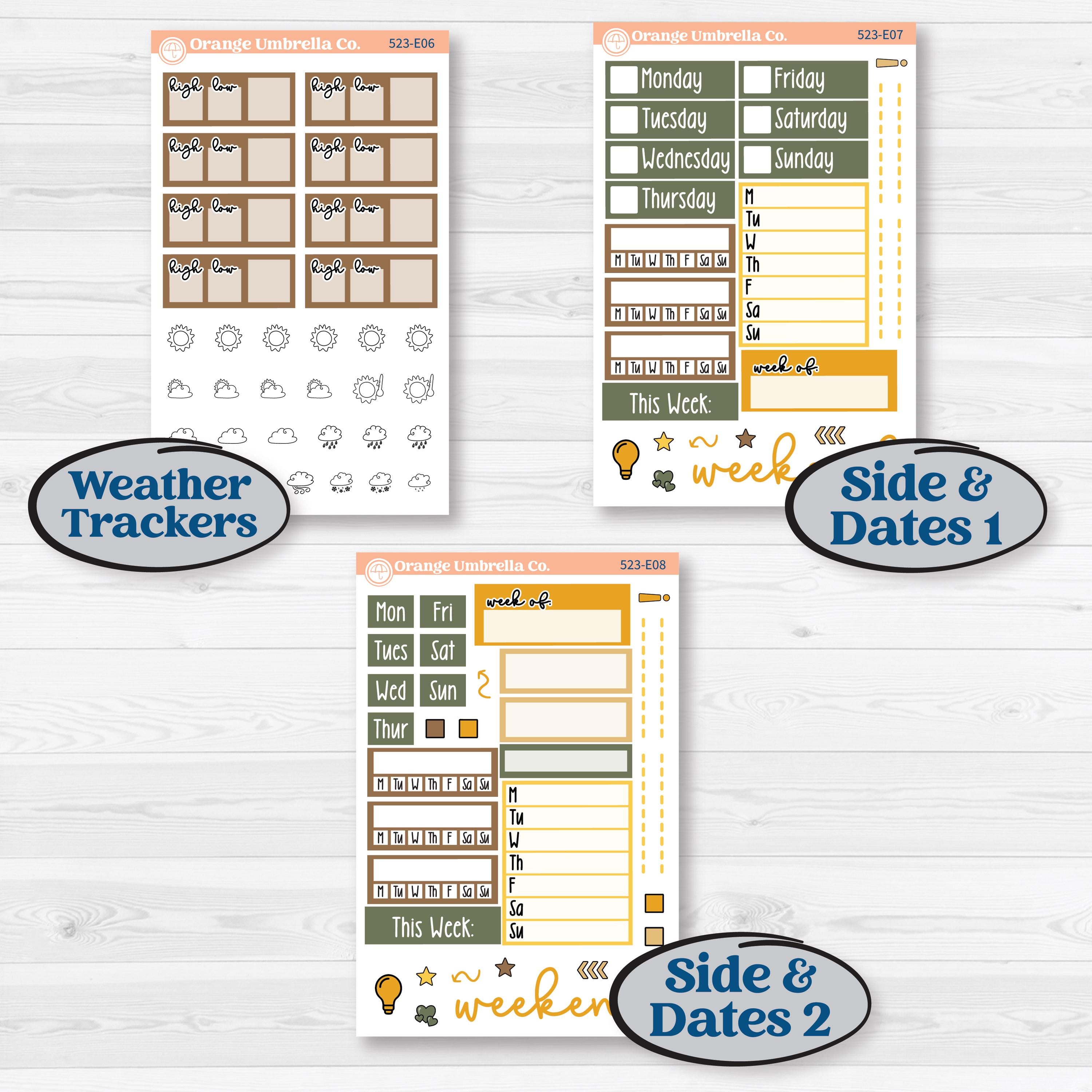 Honeybee Garden | Hobonichi Cousin Weekly & Daily Planner Kit Stickers | Bumble | KIT-523-E