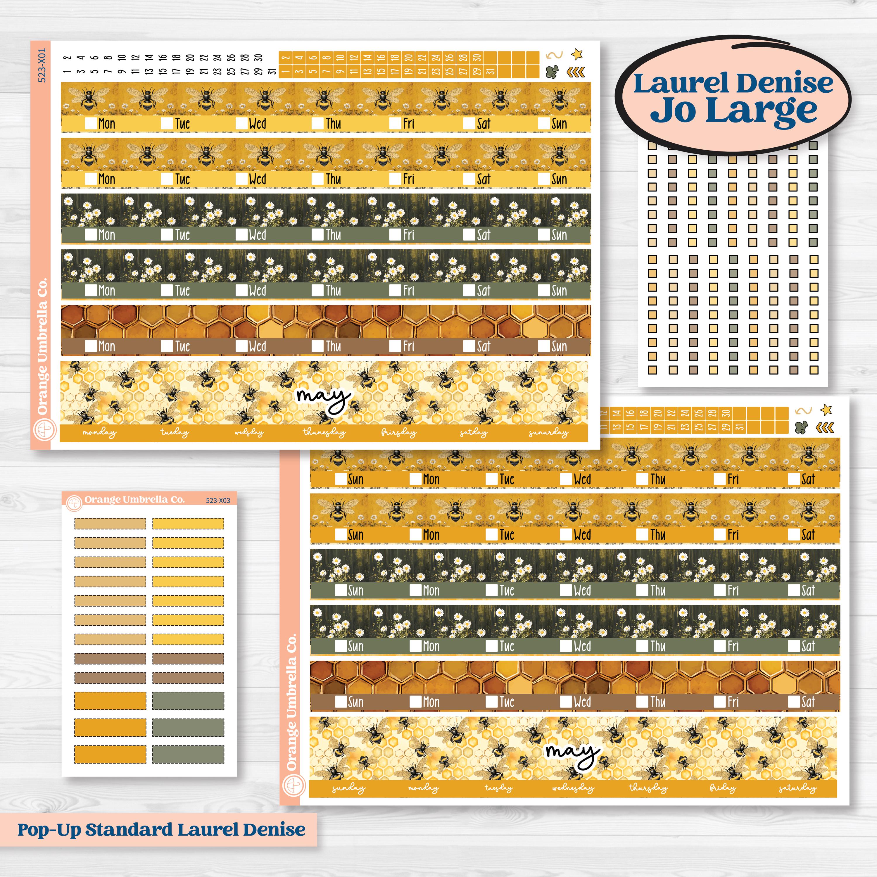 Honeybee Garden | Laurel Denise Jo Large Planner Kit Stickers | Bumble | KIT-523-X
