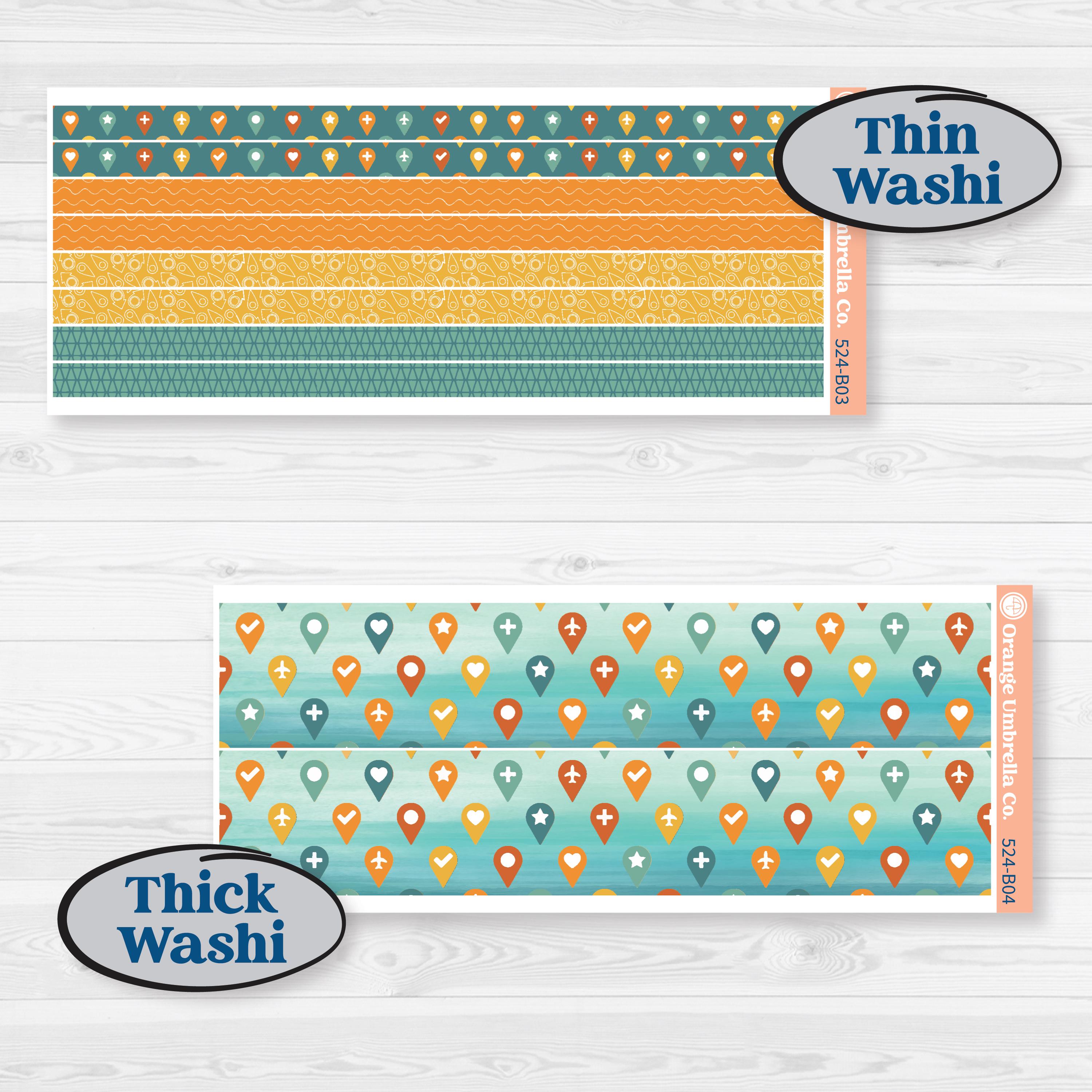 Summer Road Trip | Weekly Add-On Planner Kit Stickers | Road Less Traveled | KIT-524-B