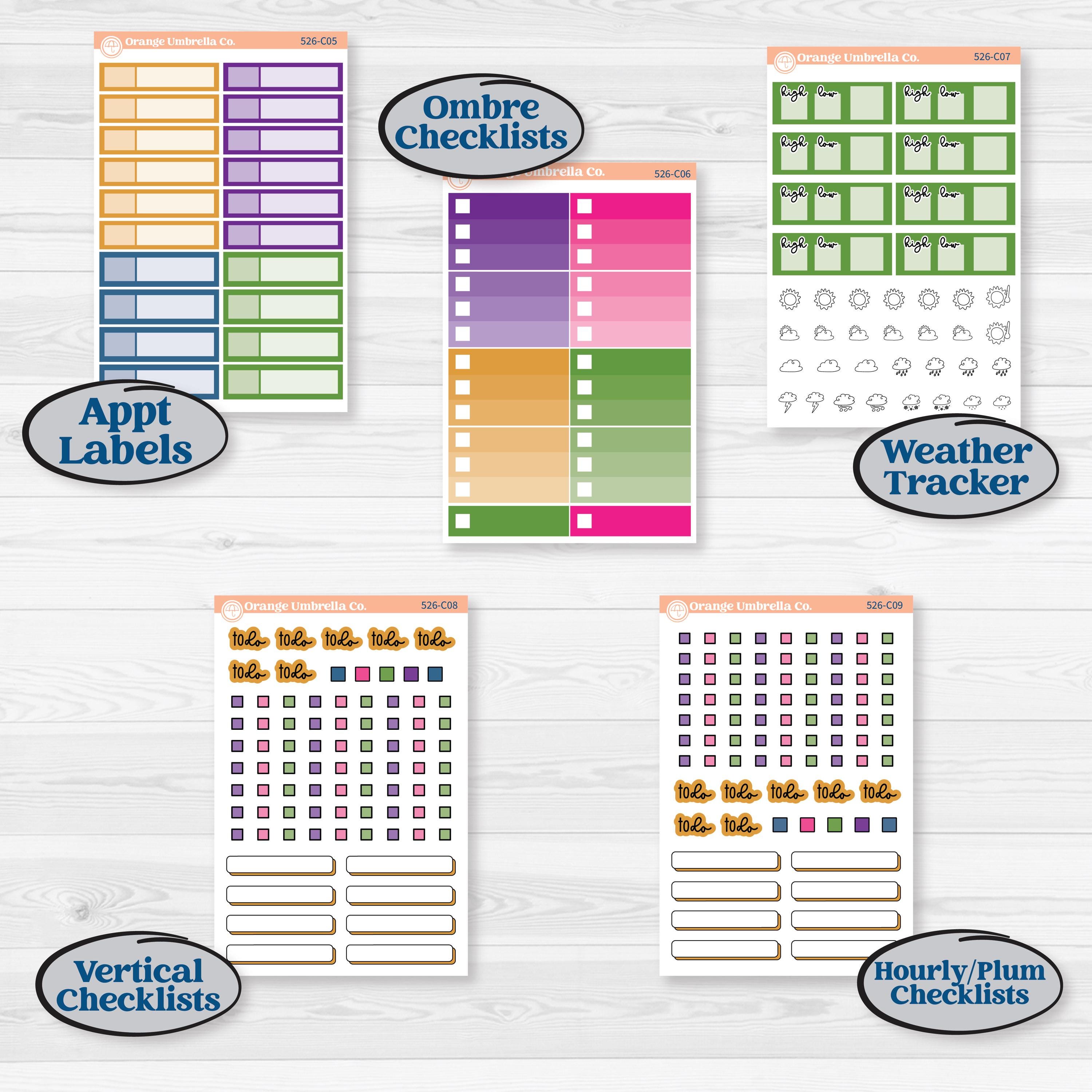 Cinco De Mayo Kit | Weekly Add-On Labels Planner Kit Stickers | Señor Chili | KIT-526-C