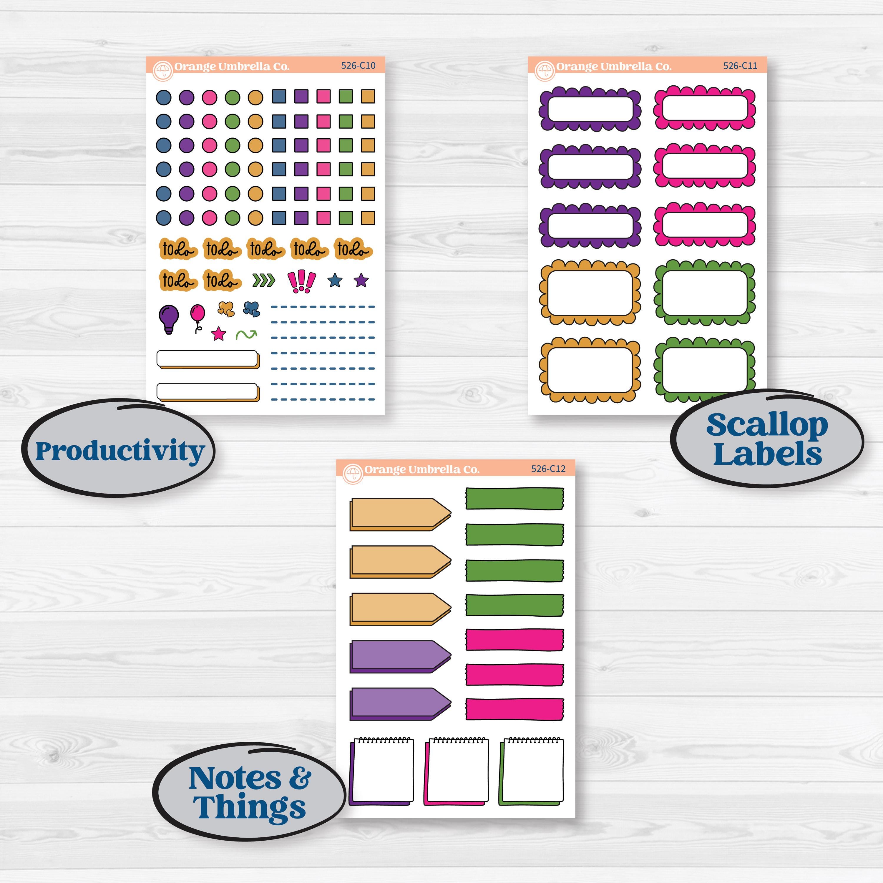 Cinco De Mayo Kit | Weekly Add-On Labels Planner Kit Stickers | Señor Chili | KIT-526-C