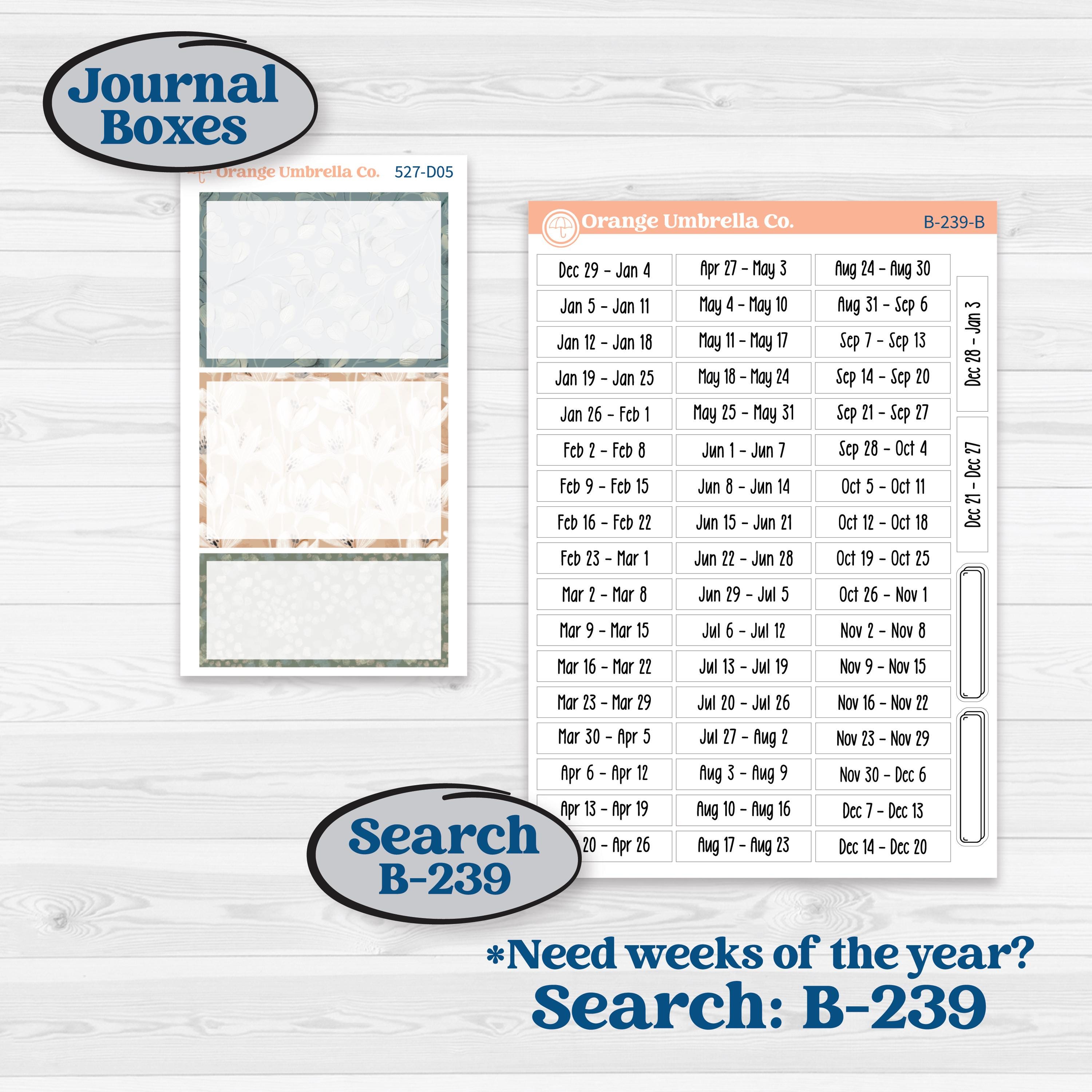 Neutral Botanical | Journaling or Scrapbooking Kit | Creative Junk Journal Planner Stickers | Sage | KIT-527-D
