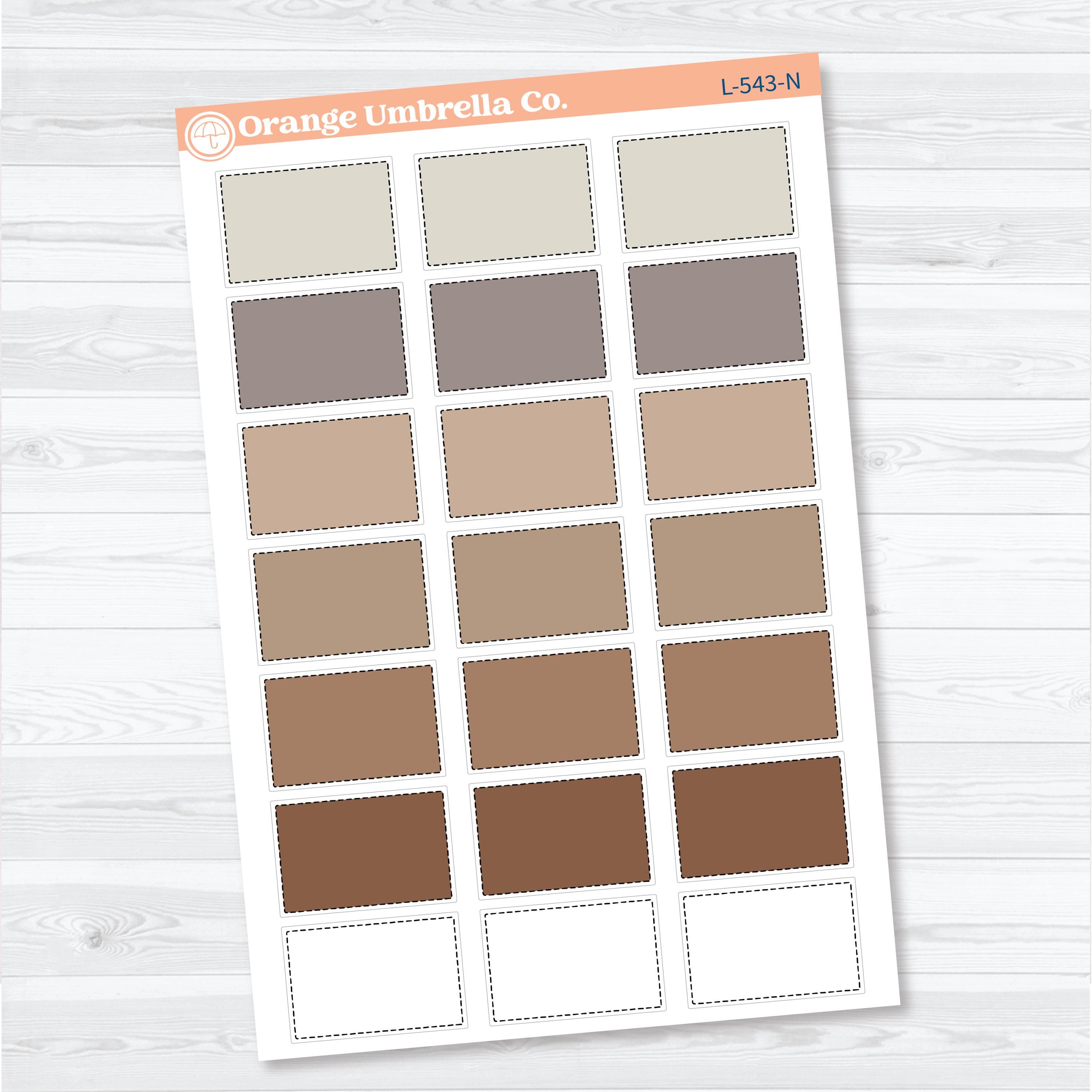 Half Box Stitched Planner Labels | Functional Planner Stickers | L-543