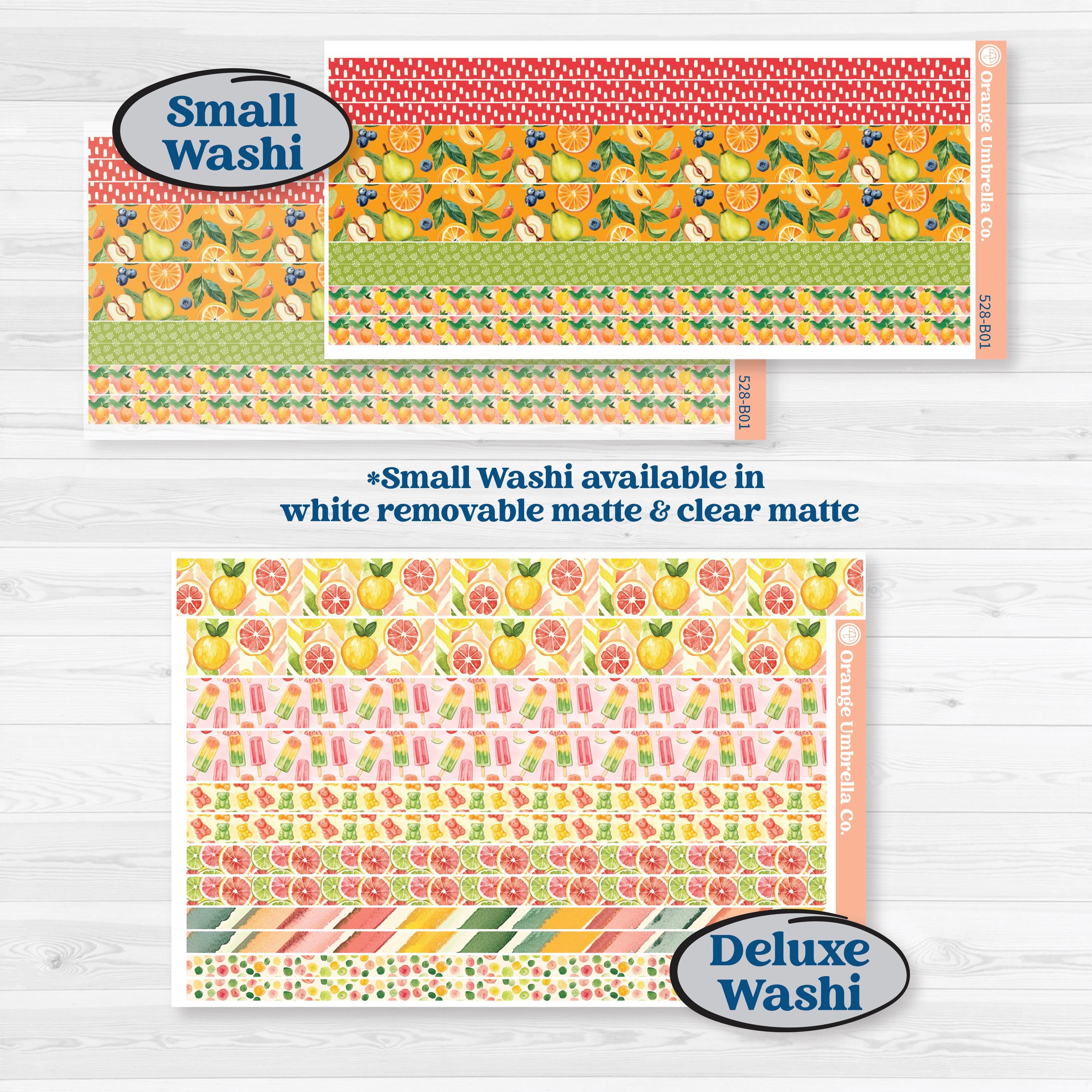 Bright Fruit Stickers | Weekly Add-On Planner Kit Stickers | Burst | KIT-528-B