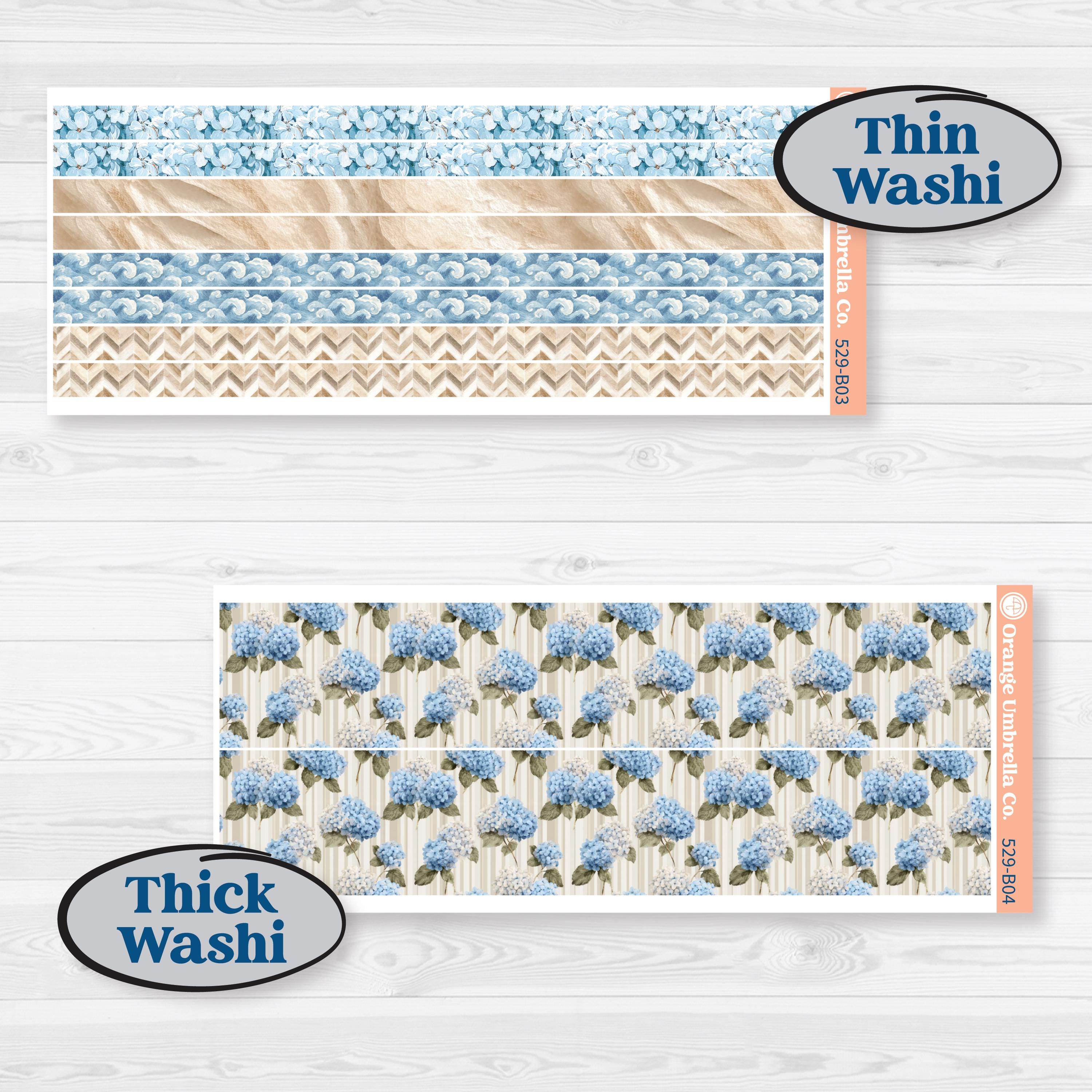 Seaside Floral | Weekly Add-On Planner Kit Stickers | On The Cape | KIT-529-B