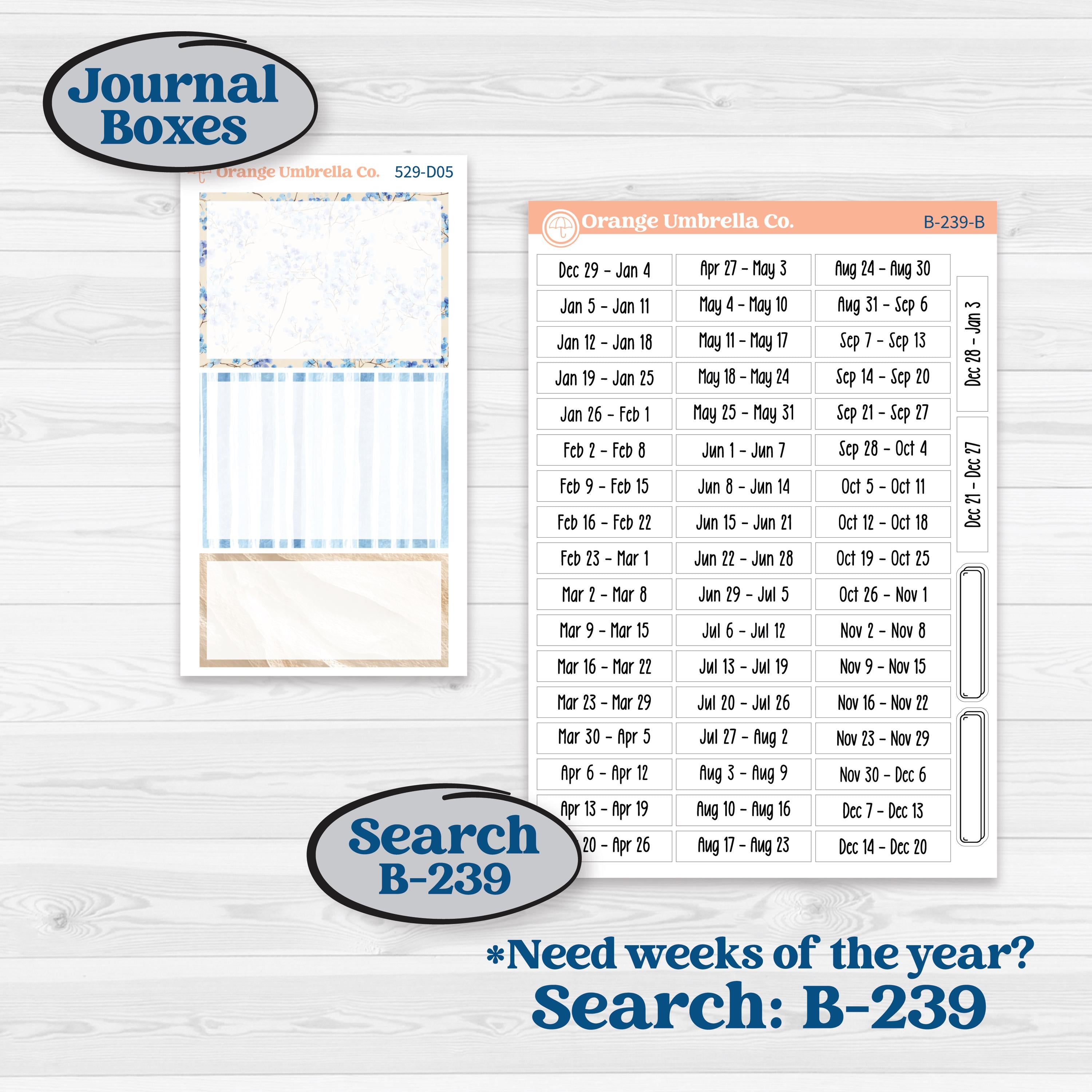 Seaside Floral | Journaling or Scrapbooking Kit | Creative Junk Journal Planner Stickers | On The Cape | KIT-529-D
