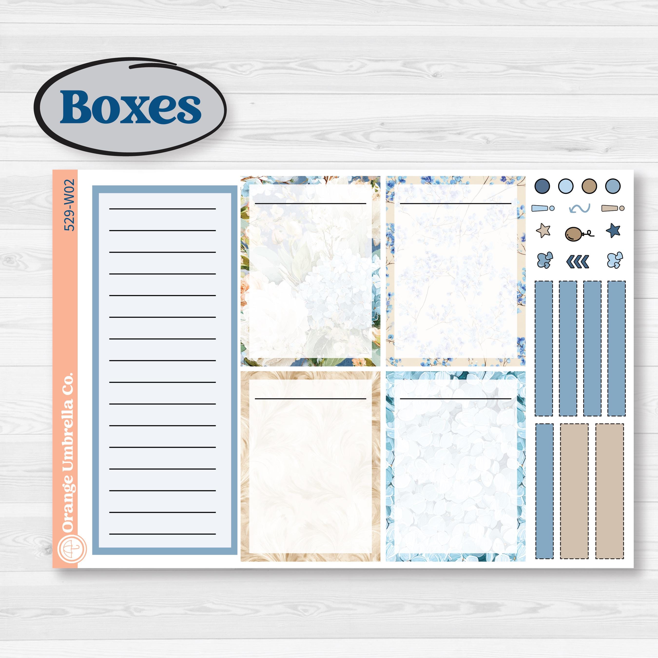 Seaside Floral | Laurel Denise Scout Large Planner Kit Stickers | On The Cape | KIT-529-W