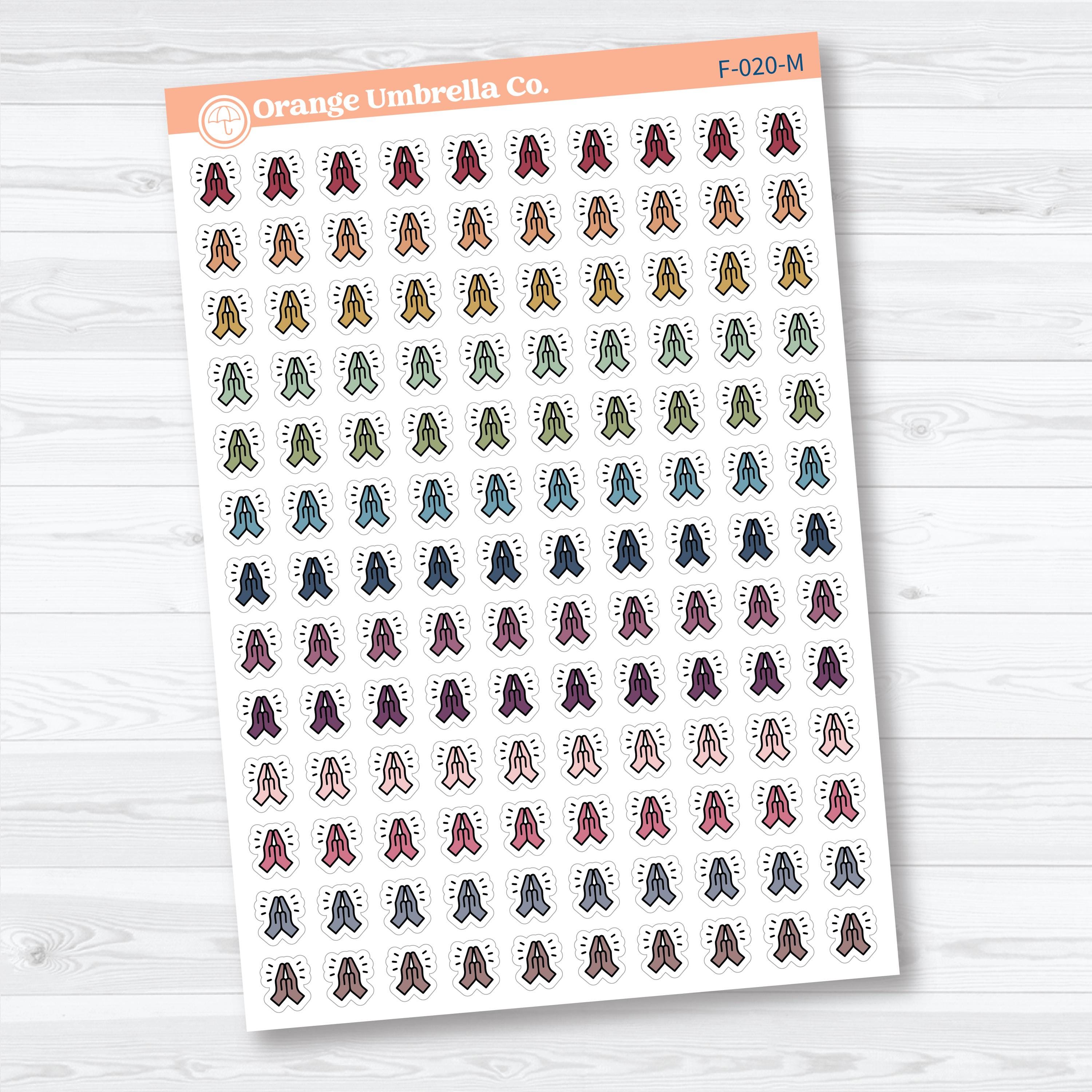 Praying Hands Inductive Method Faith Icons | Planner Stickers | F-020