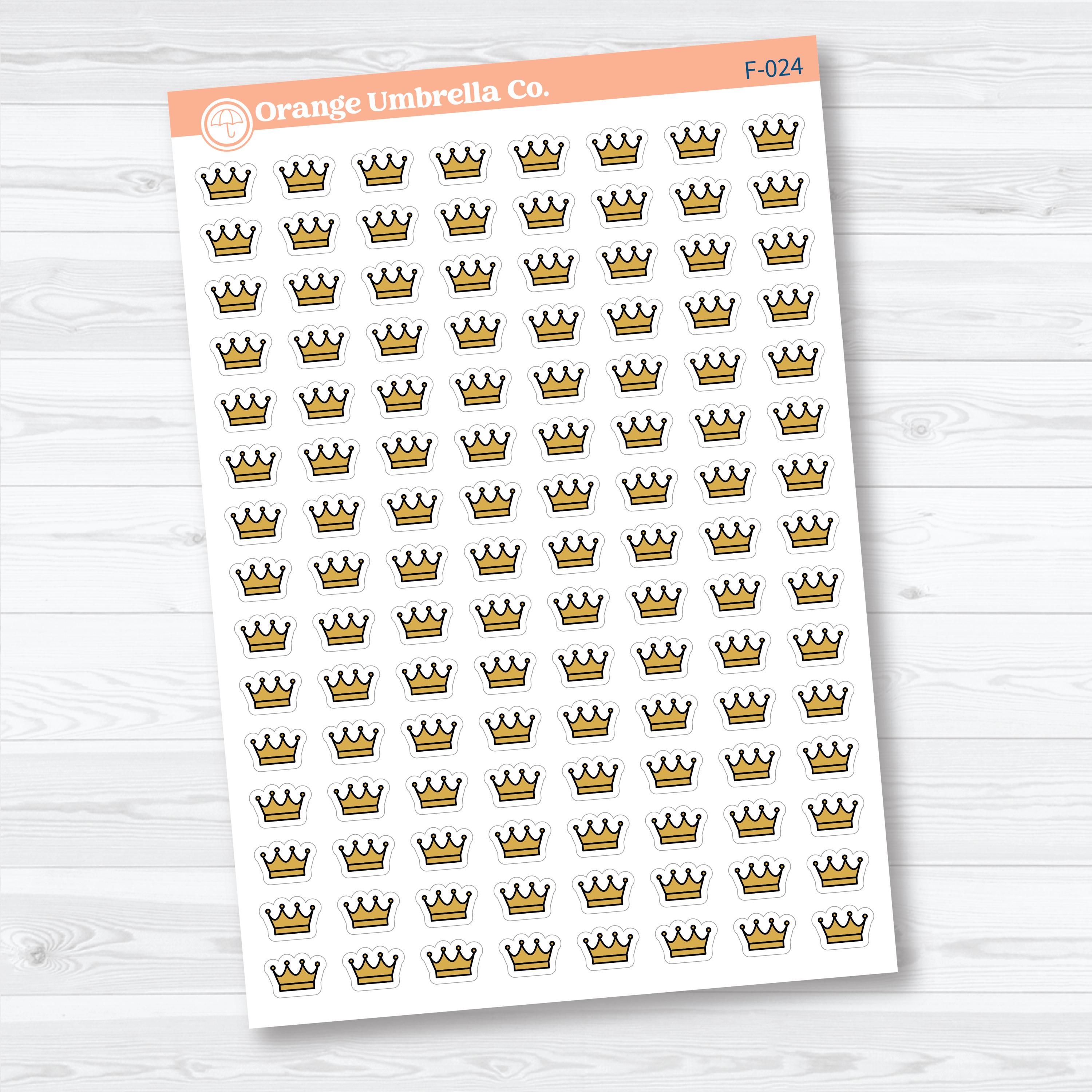 Crown Inductive Bible Study Faith Icons | Planner Stickers | F-024