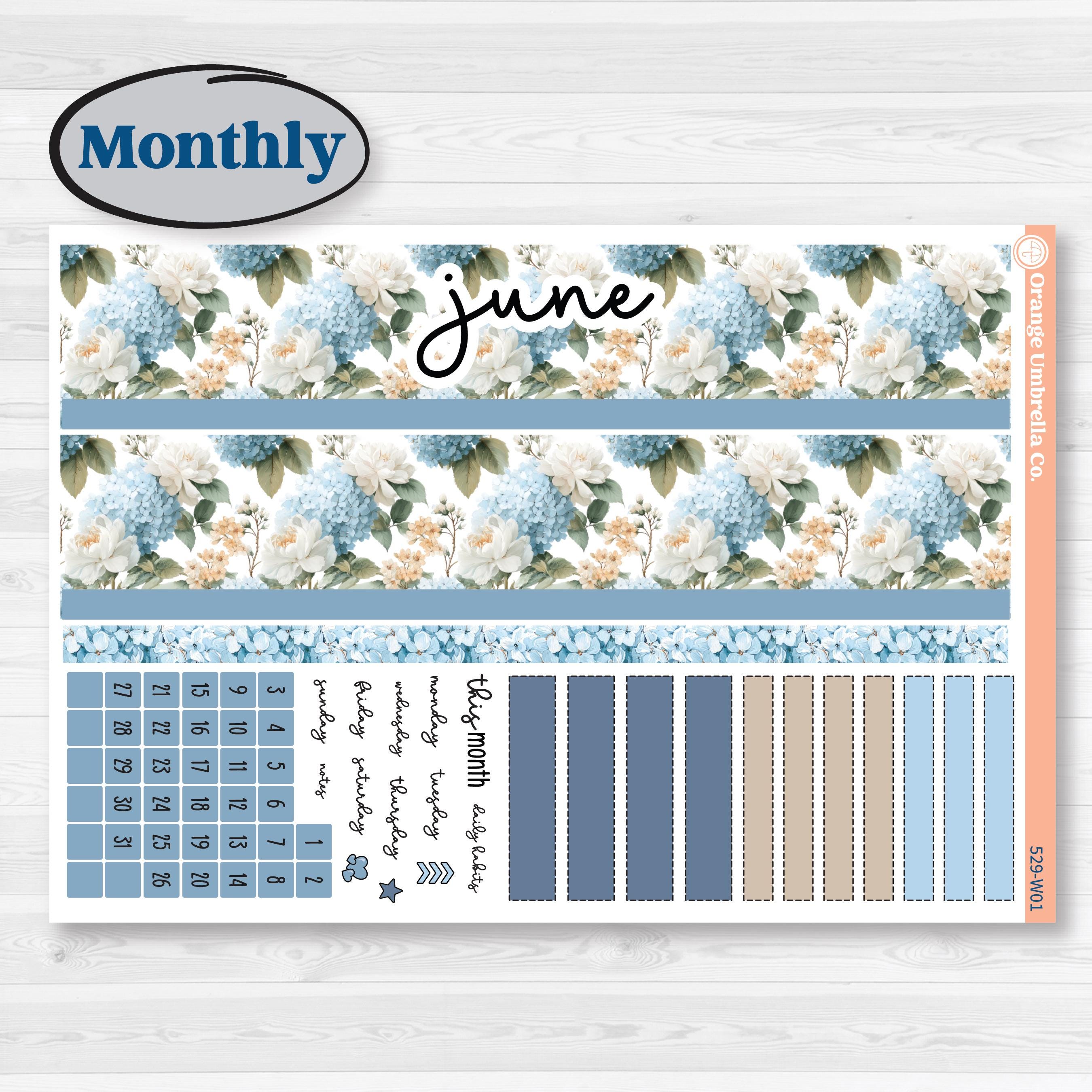 Seaside Floral | Laurel Denise Scout Large Planner Kit Stickers | On The Cape | KIT-529-W