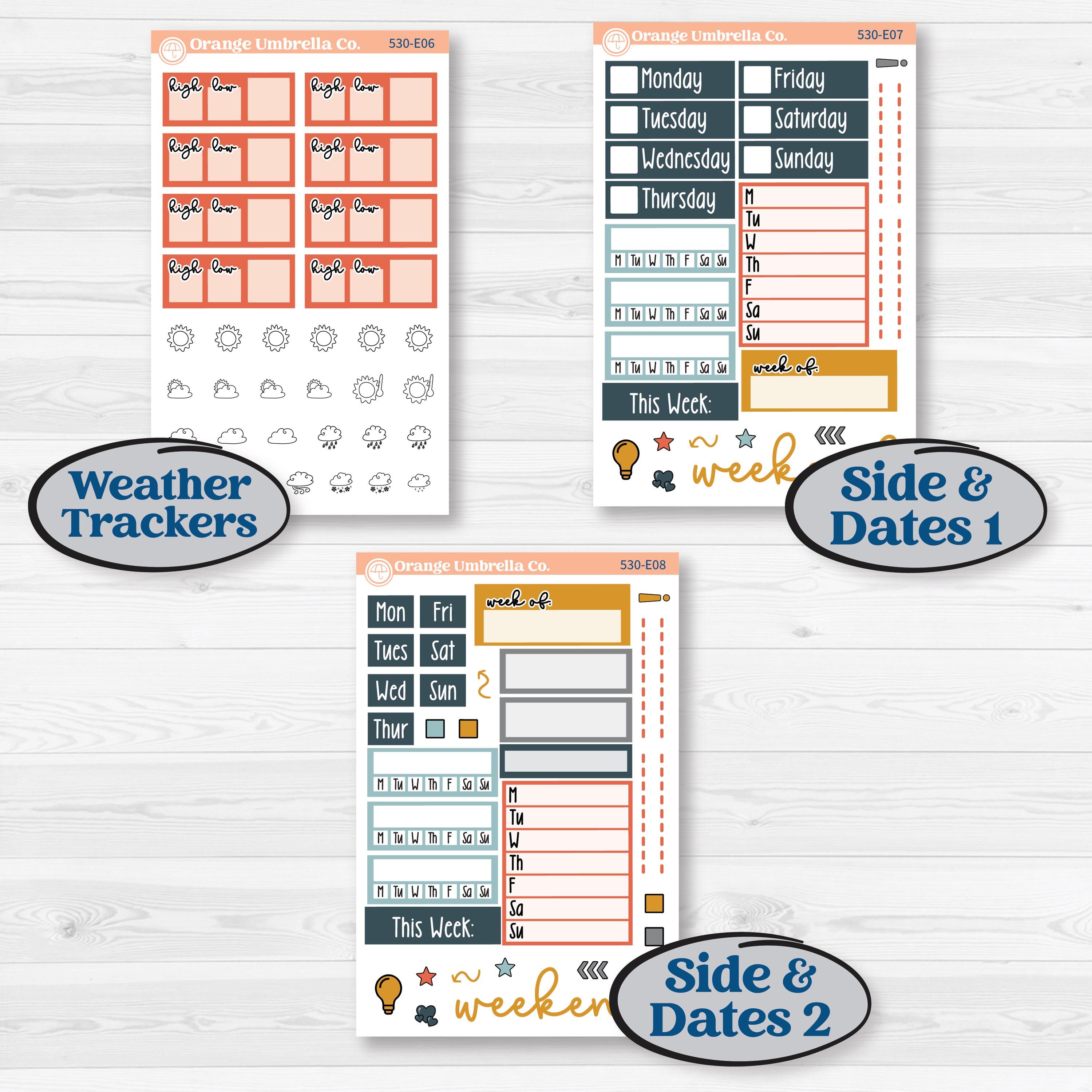 Space Father’s Day | Hobonichi Cousin Weekly & Daily Planner Kit Stickers | Outta This World | KIT-530-E