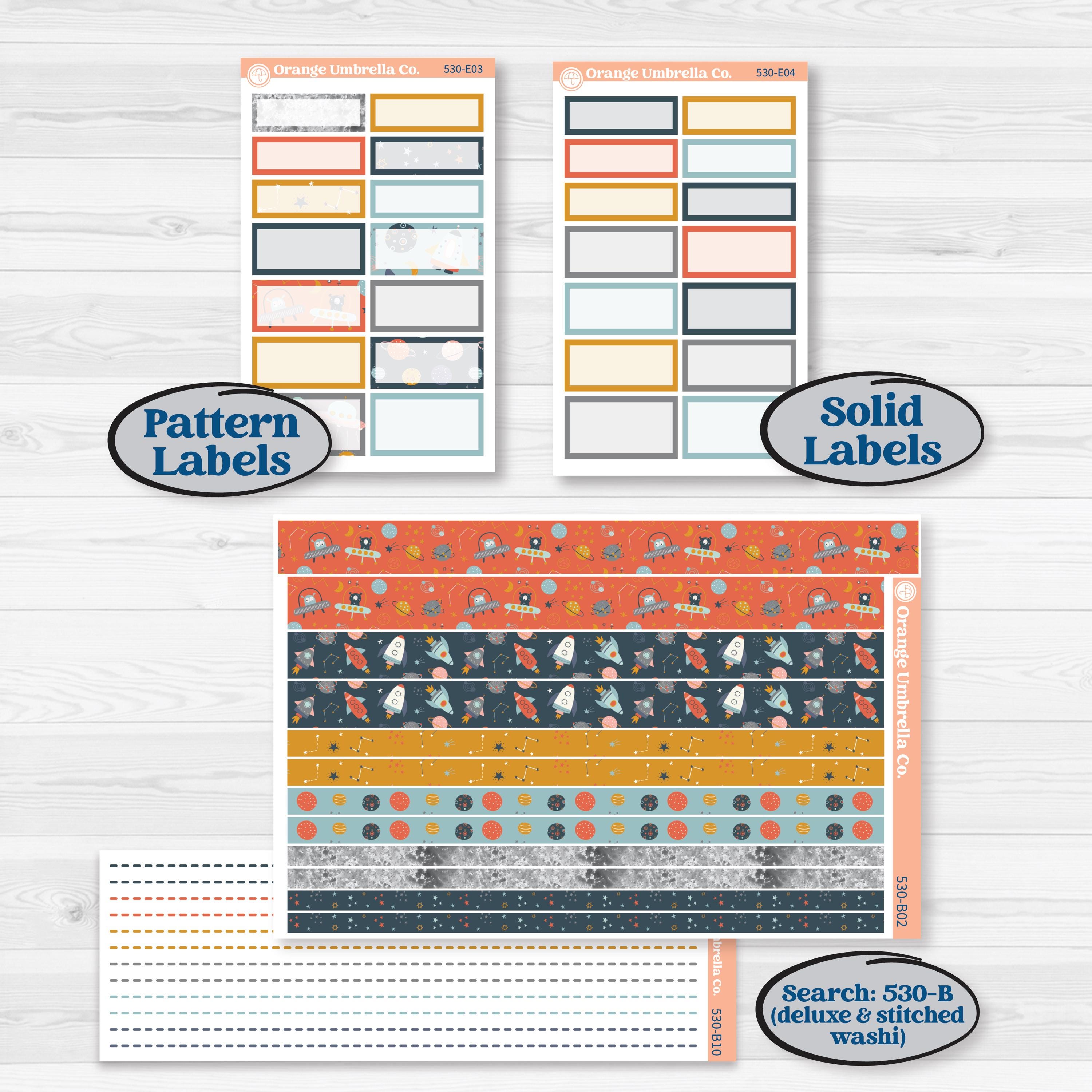 Space Father’s Day | Hobonichi Cousin Weekly & Daily Planner Kit Stickers | Outta This World | KIT-530-E