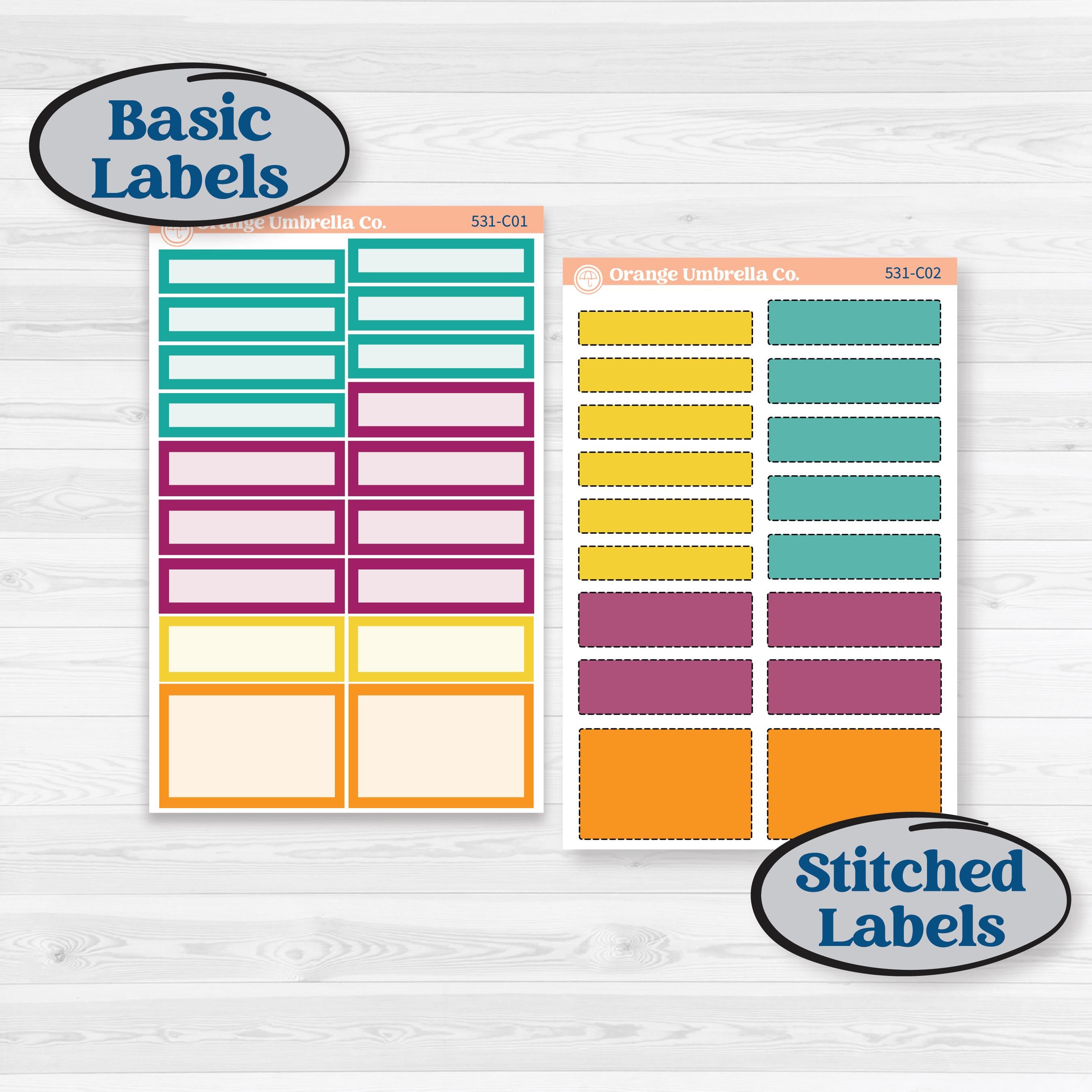 Tropical Island Jungle | Weekly Add-On Labels Planner Kit Stickers | Polynesia | KIT-531-C