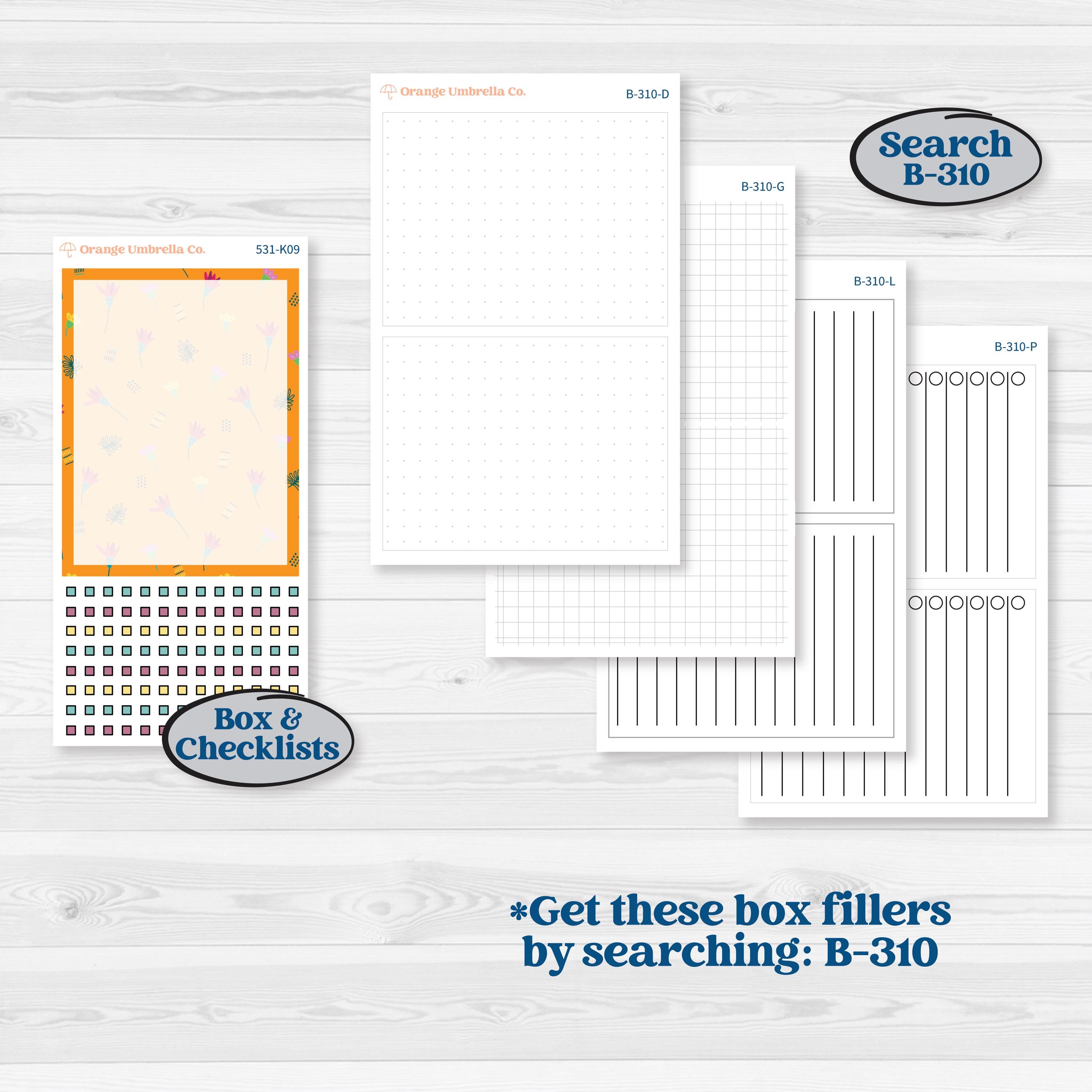 Tropical Island Jungle | 7x9 Erin Condren Daily Duo Planner Kit Stickers | Polynesia | KIT-531-K