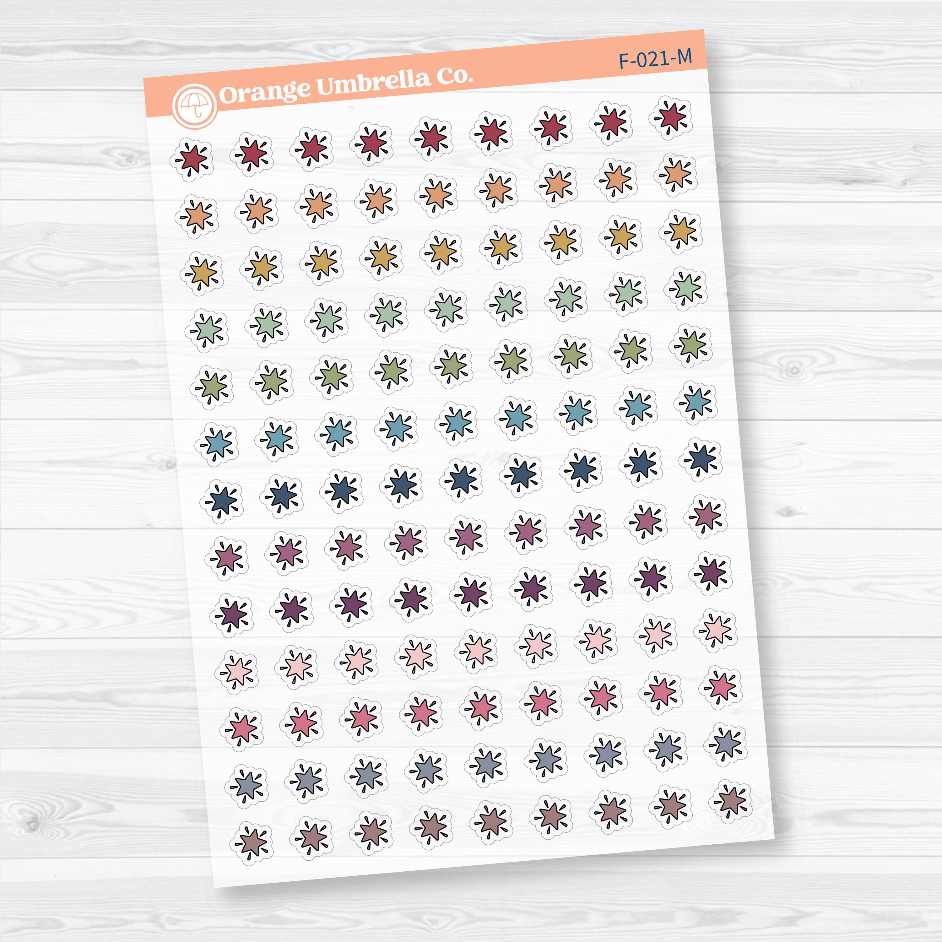 Star Inductive Bible Study Clear Matte Faith Icons Planner Stickers | F-021-CM