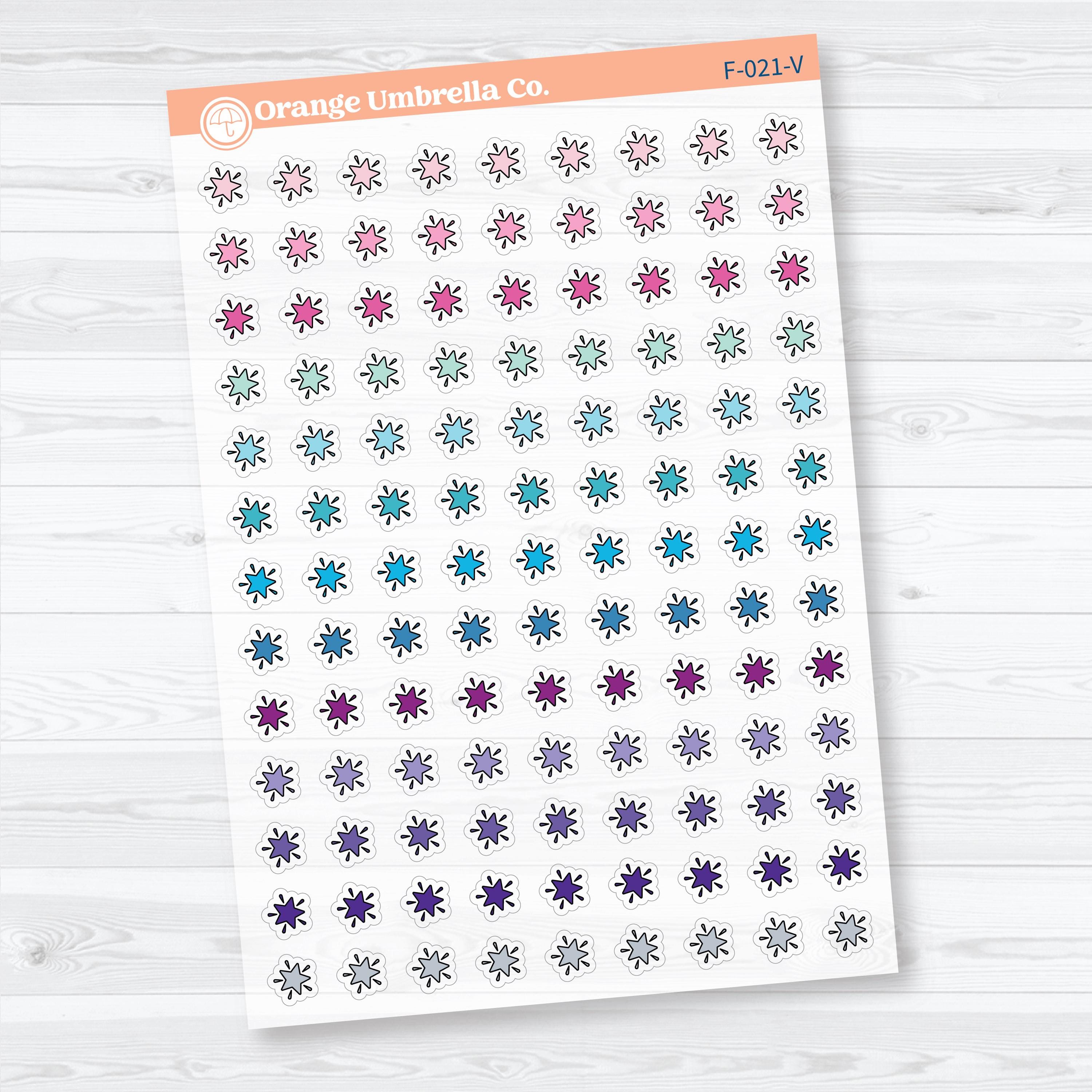 Star Inductive Bible Study Clear Matte Faith Icons Planner Stickers | F-021-CM