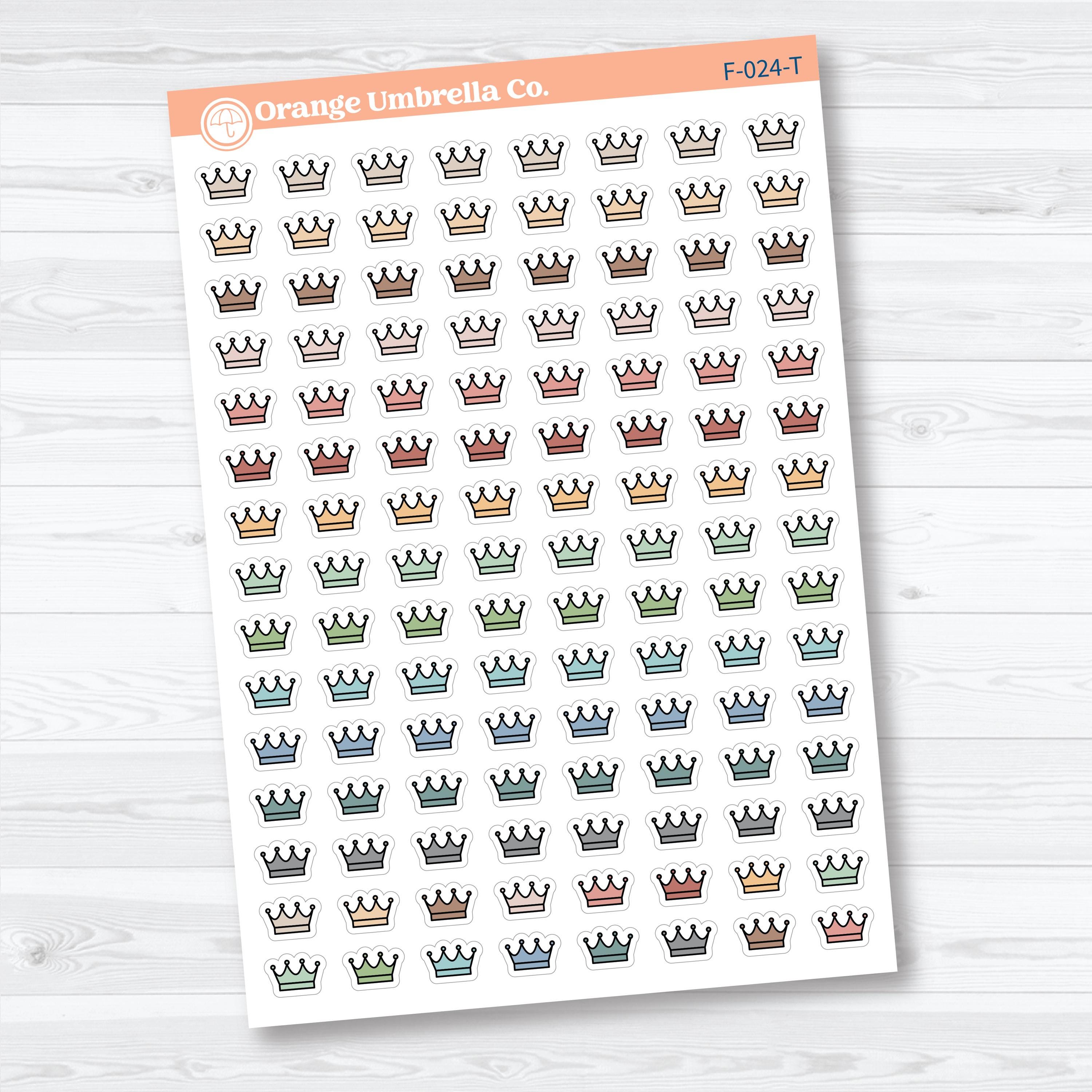 Crown Inductive Bible Study Faith Icons | Planner Stickers | F-024