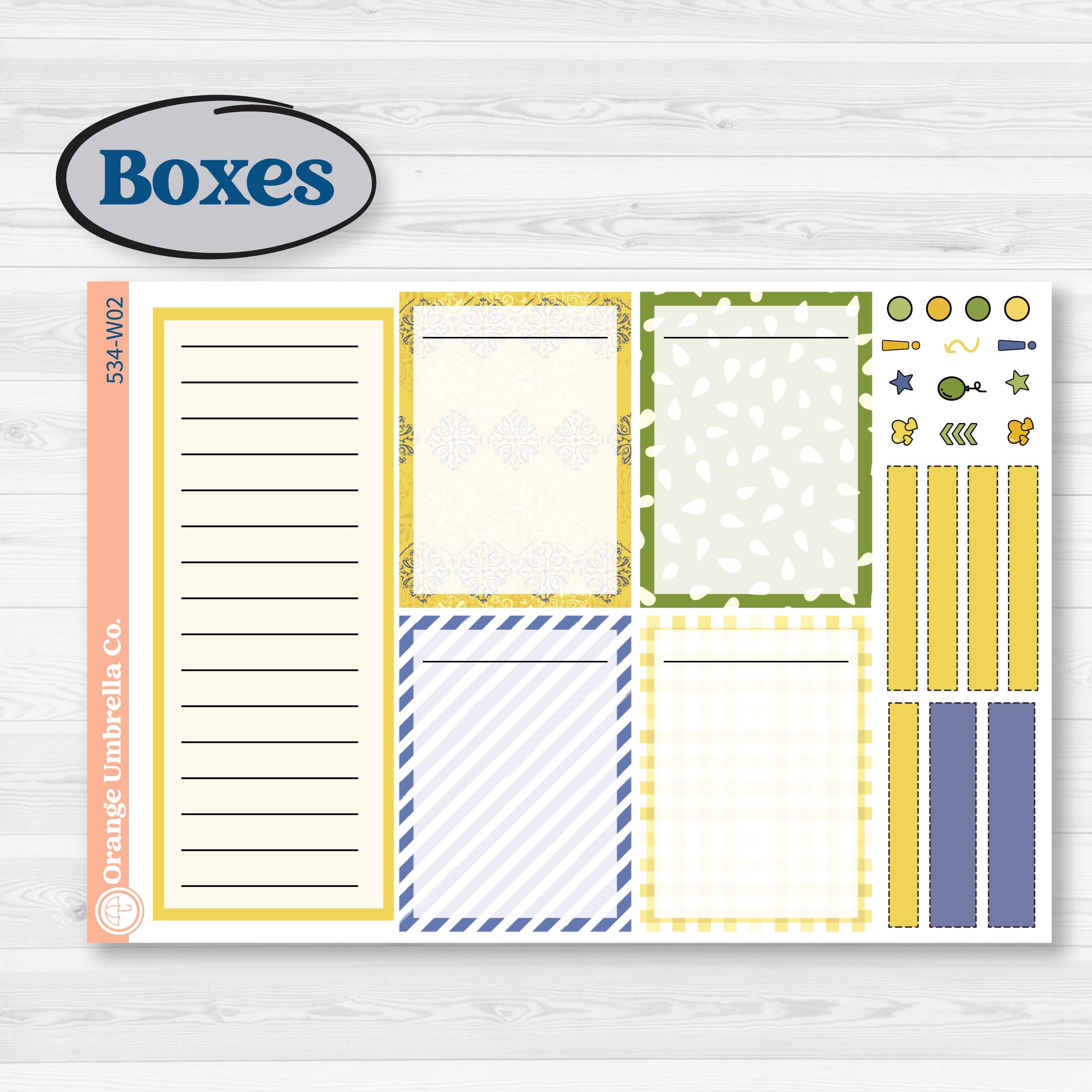 Summer Lemon Kit | Laurel Denise Scout Large Planner Kit Stickers | Lemonade Stand | KIT-534-W
