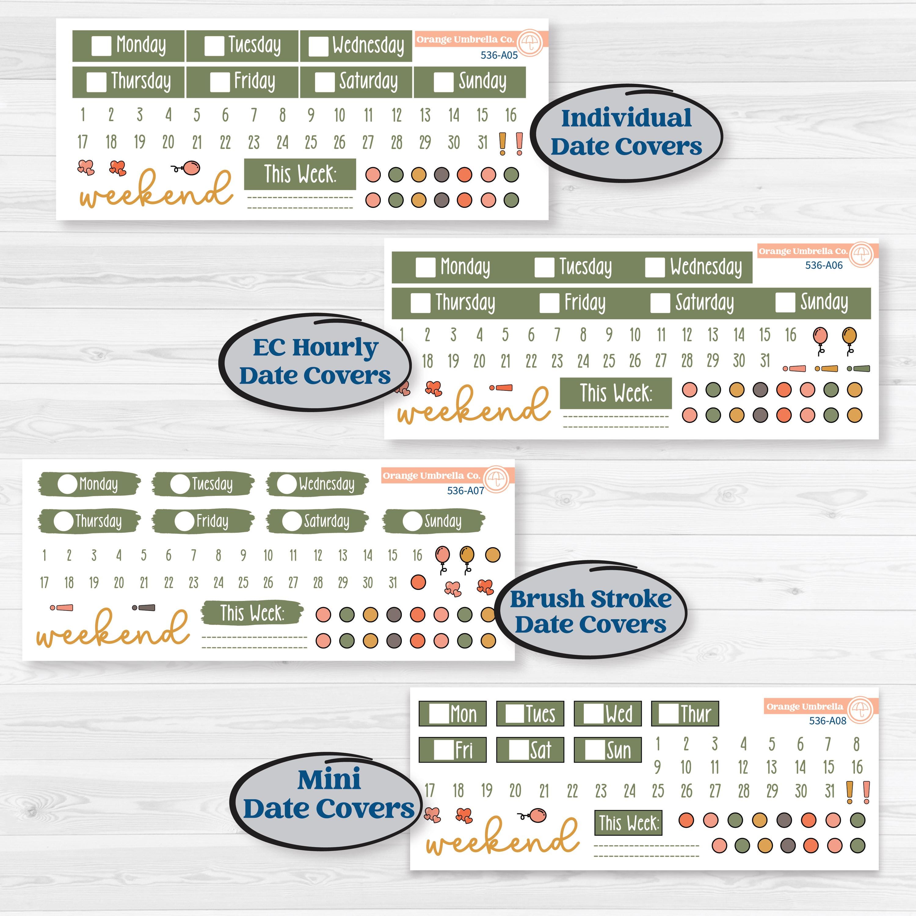 Playful Farmyard Kit | Weekly Sticker Kit for Vertical Planners like Erin Condren | The Plot Chickens | KIT-536-A