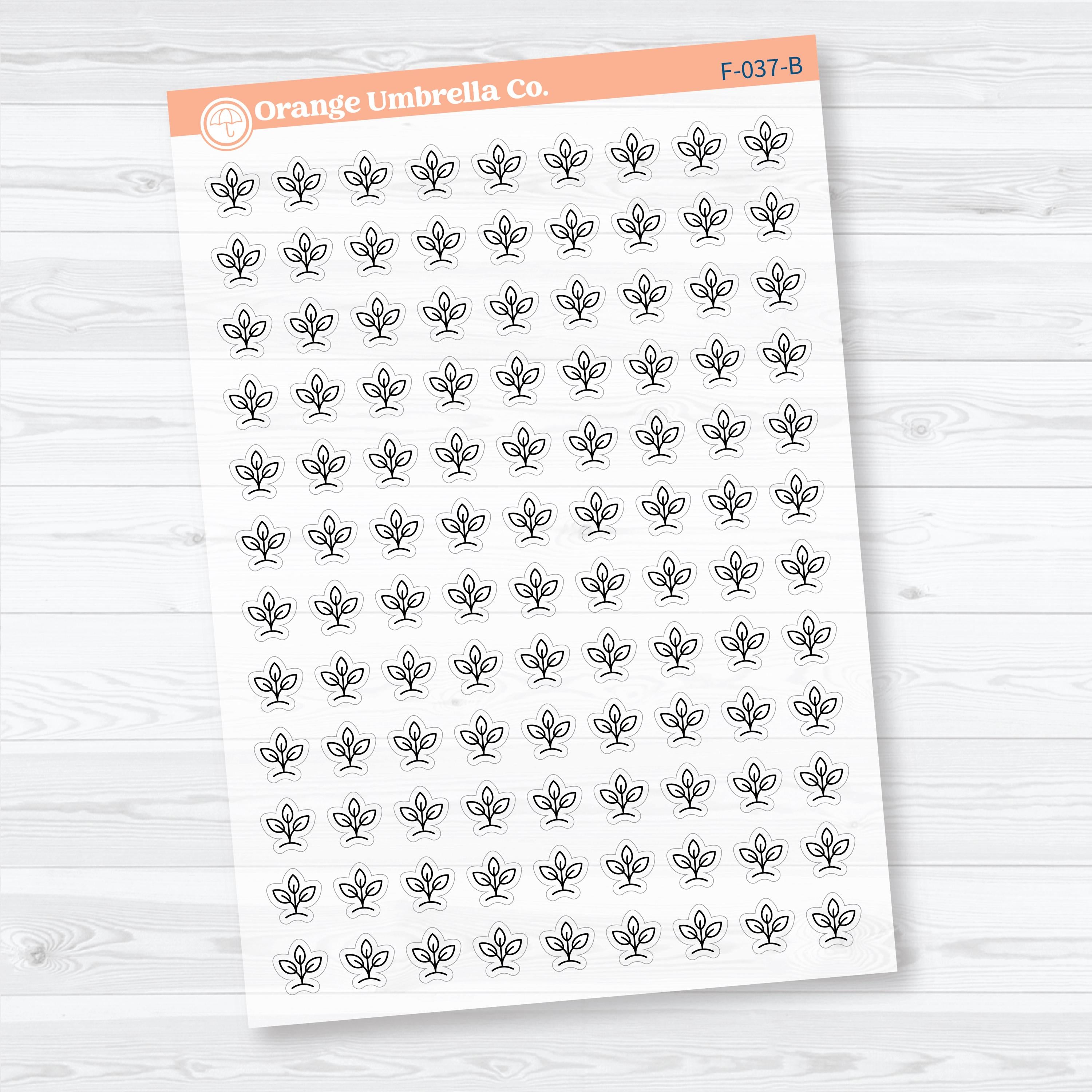 Inductive Bible Study Icons Growth & Transformation Clear Matte | Faith-Based Planner and Bible Journaling Stickers | F-037-CM