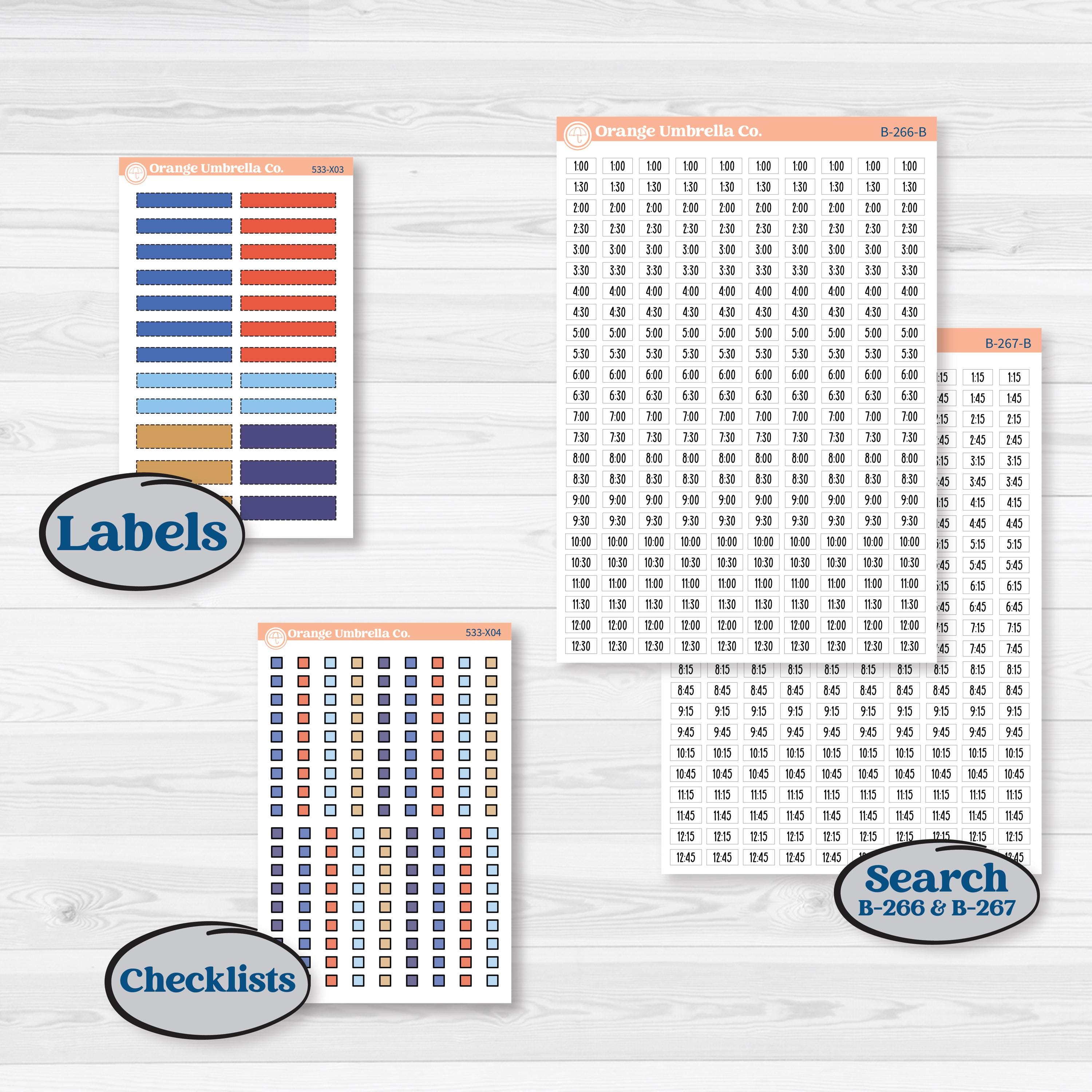 Fourth of July | Laurel Denise Jo Large Planner Kit Stickers | Red White & Kaboom | KIT-533-X