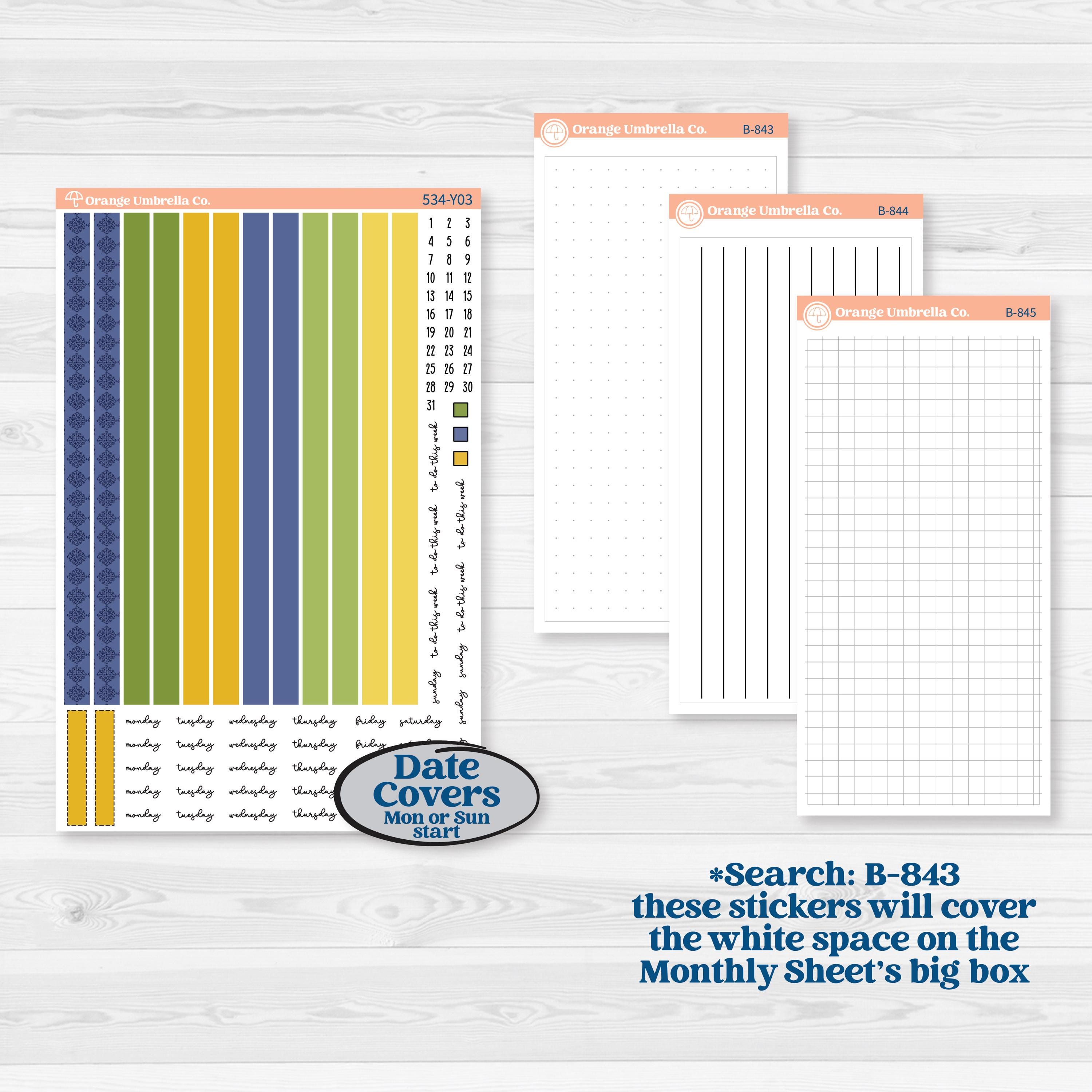 Summer Lemon Kit | Laurel Denise Scout Small Planner Kit Stickers | Lemonade Stand | KIT-534-Y