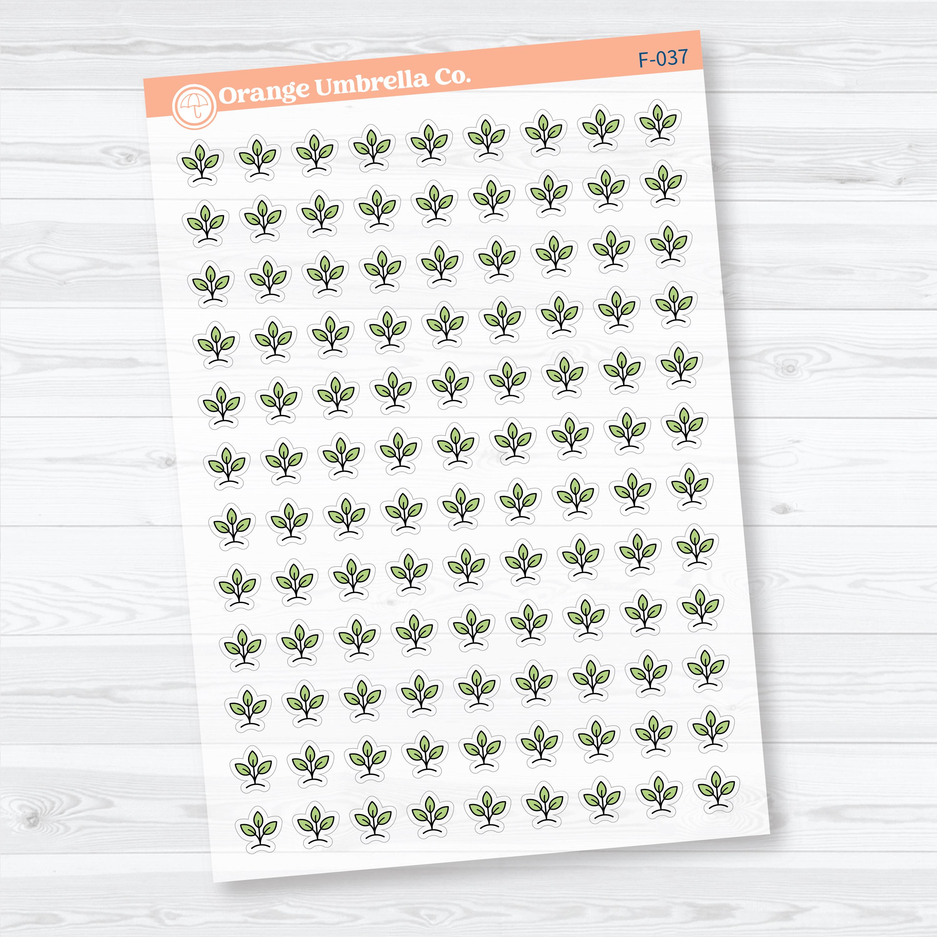Inductive Bible Study Icons Growth & Transformation Clear Matte | Faith-Based Planner and Bible Journaling Stickers | F-037-CM