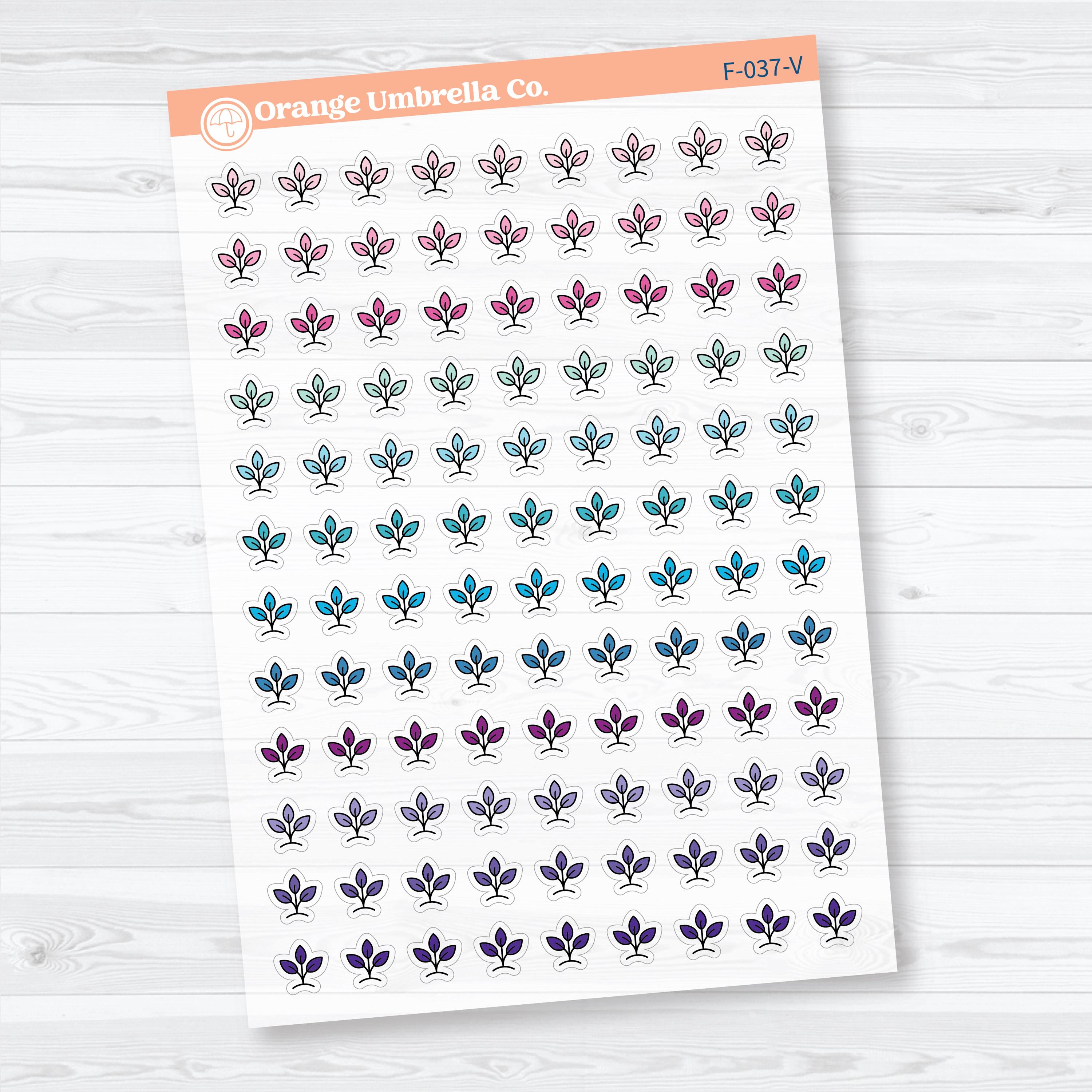 Inductive Bible Study Icons Growth & Transformation Clear Matte | Faith-Based Planner and Bible Journaling Stickers | F-037-CM