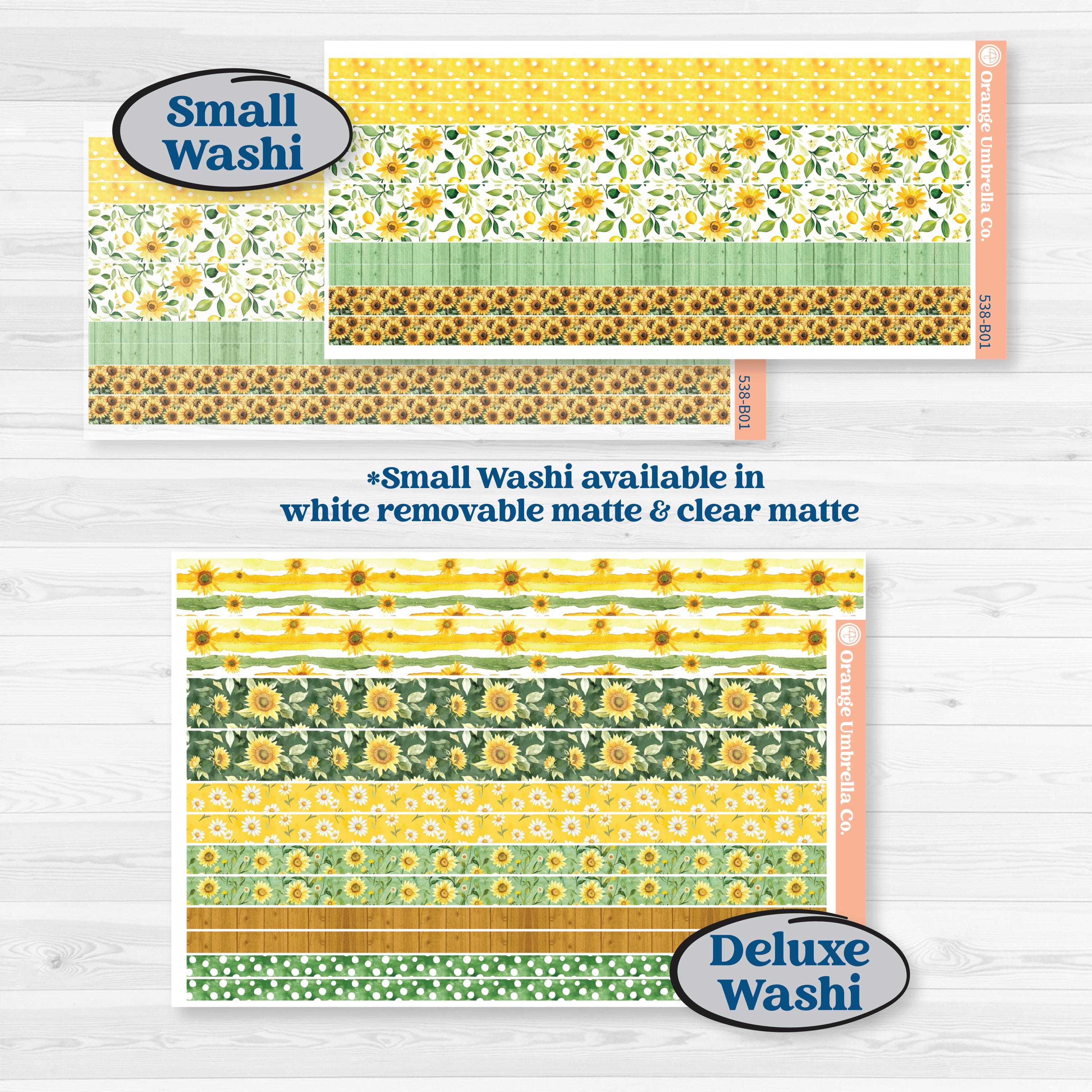Sunflower Cottage | Weekly Add-On Planner Kit Stickers | Sun Blooms | KIT-538-B
