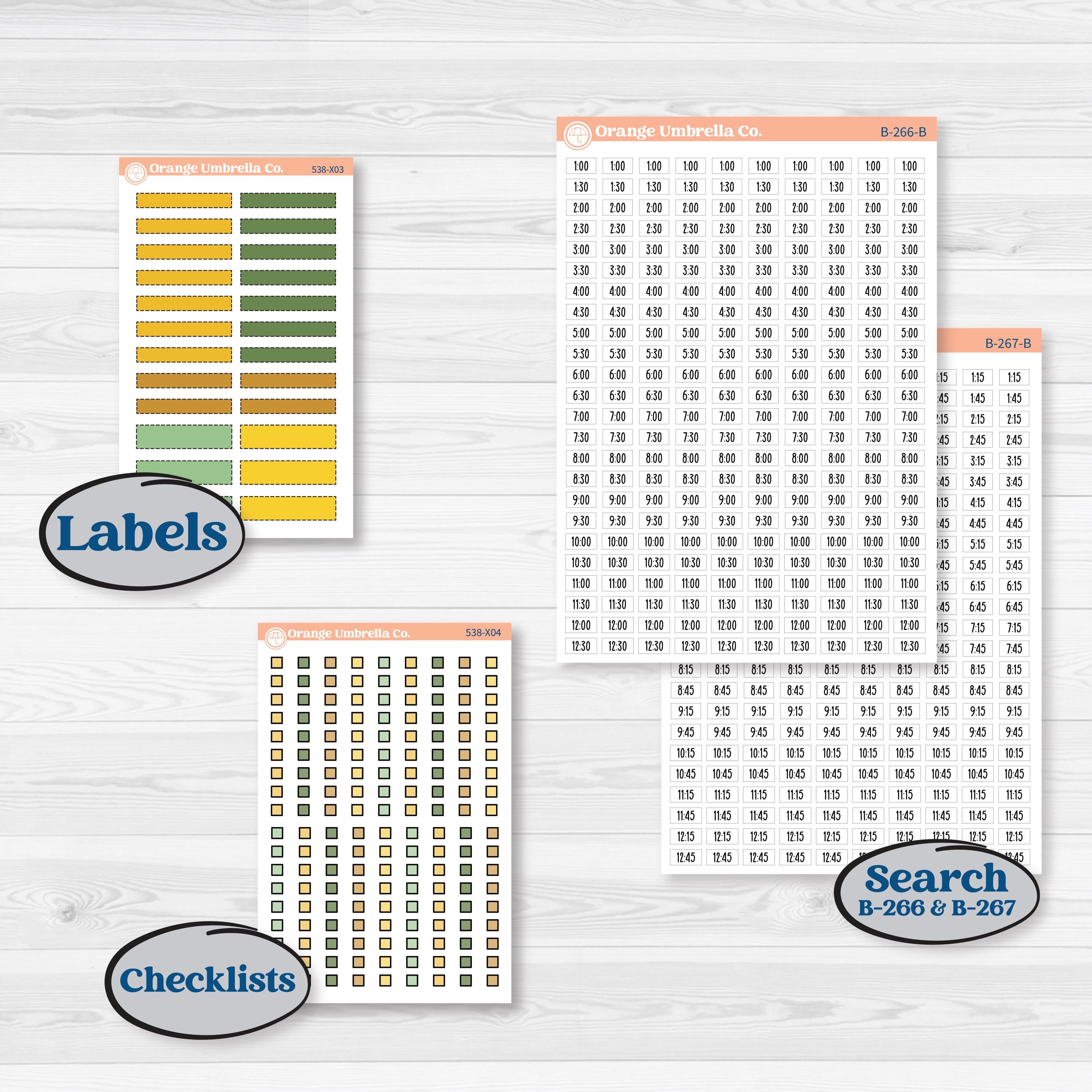 Sunflower Cottage | Laurel Denise Jo Large Planner Kit Stickers | Sun Blooms | KIT-538-X