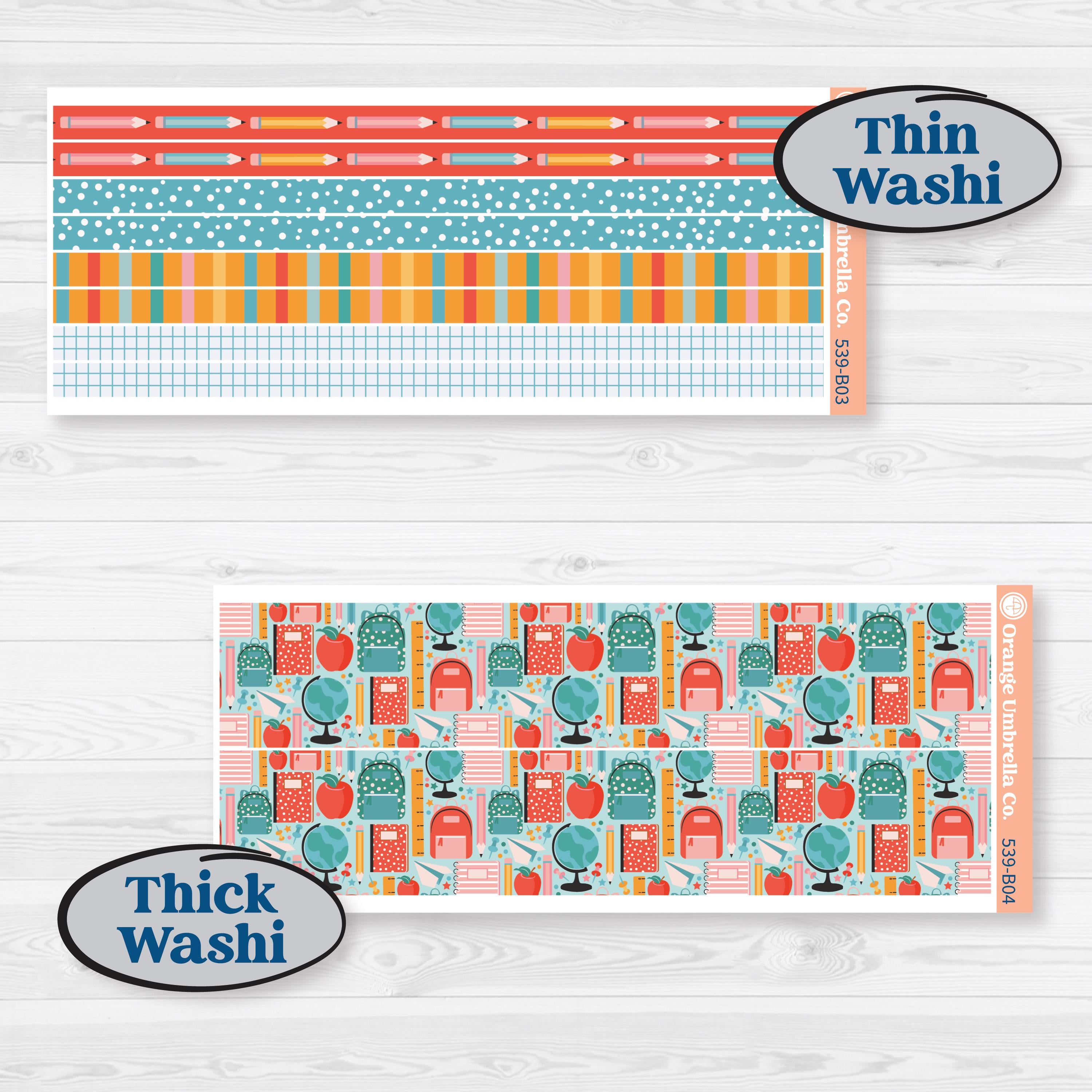 Back To School Kit | Weekly Add-On Planner Kit Stickers | Level Up | KIT-539-B