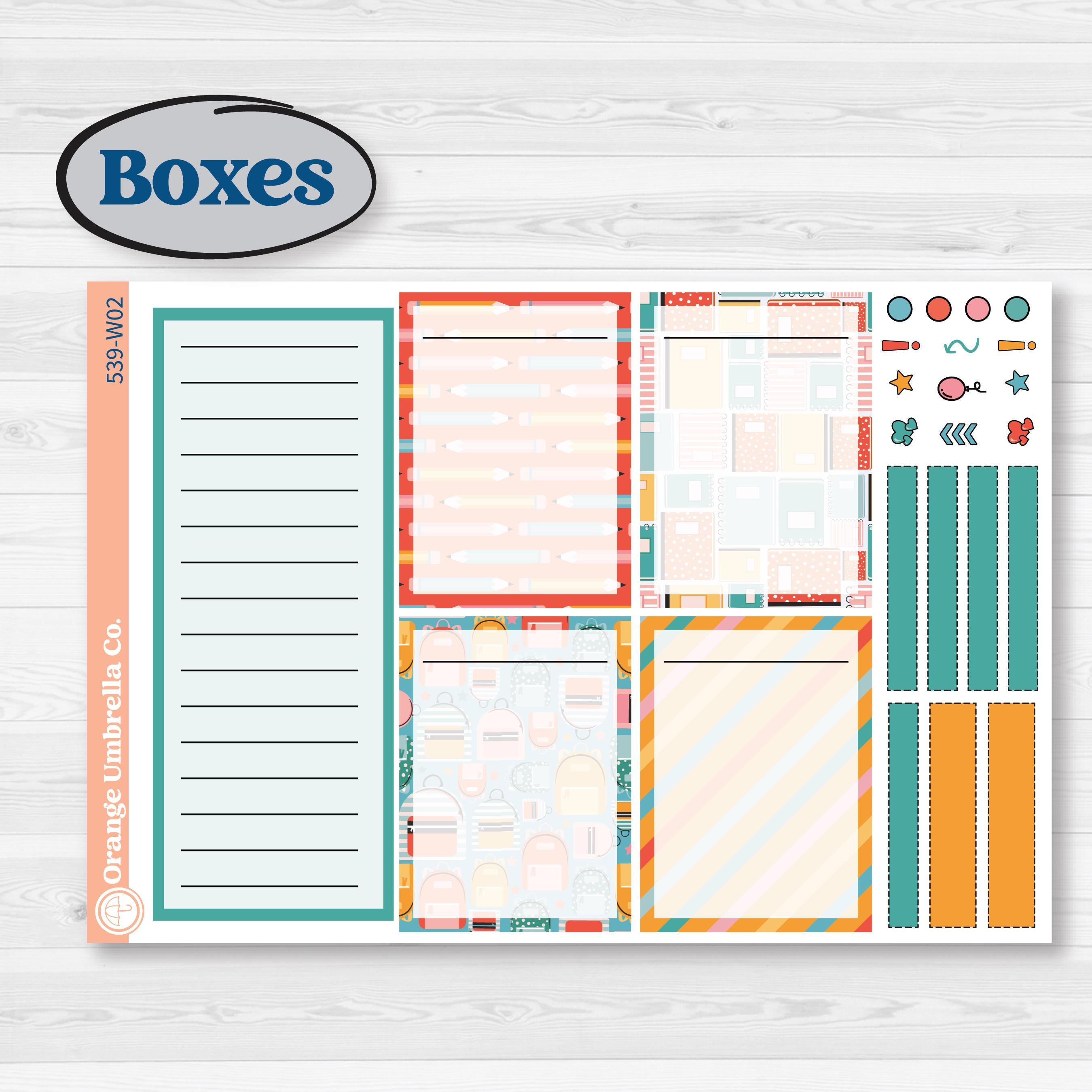 Back To School Kit | Laurel Denise Scout Large Planner Kit Stickers | Level Up | KIT-539-W