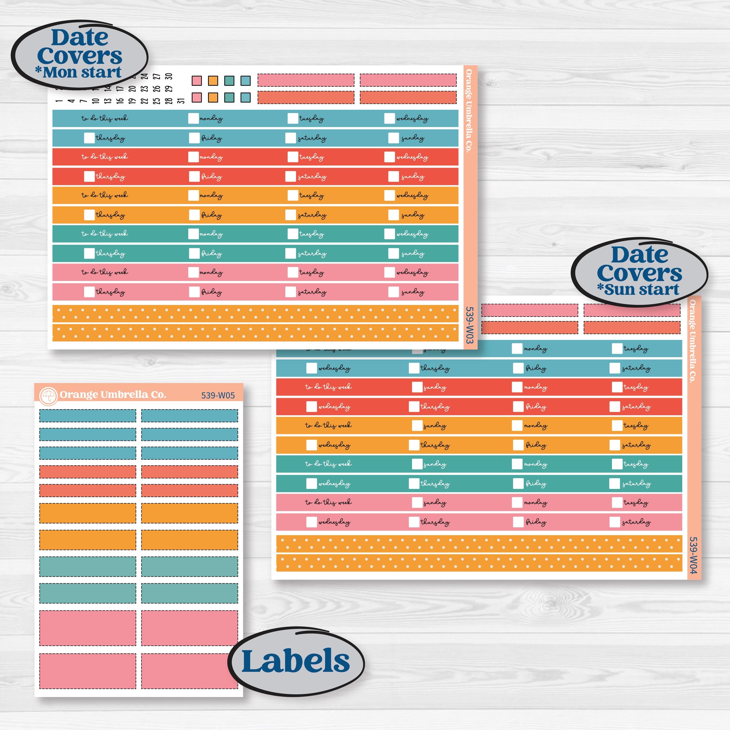 Back To School Kit | Laurel Denise Scout Large Planner Kit Stickers | Level Up | KIT-539-W