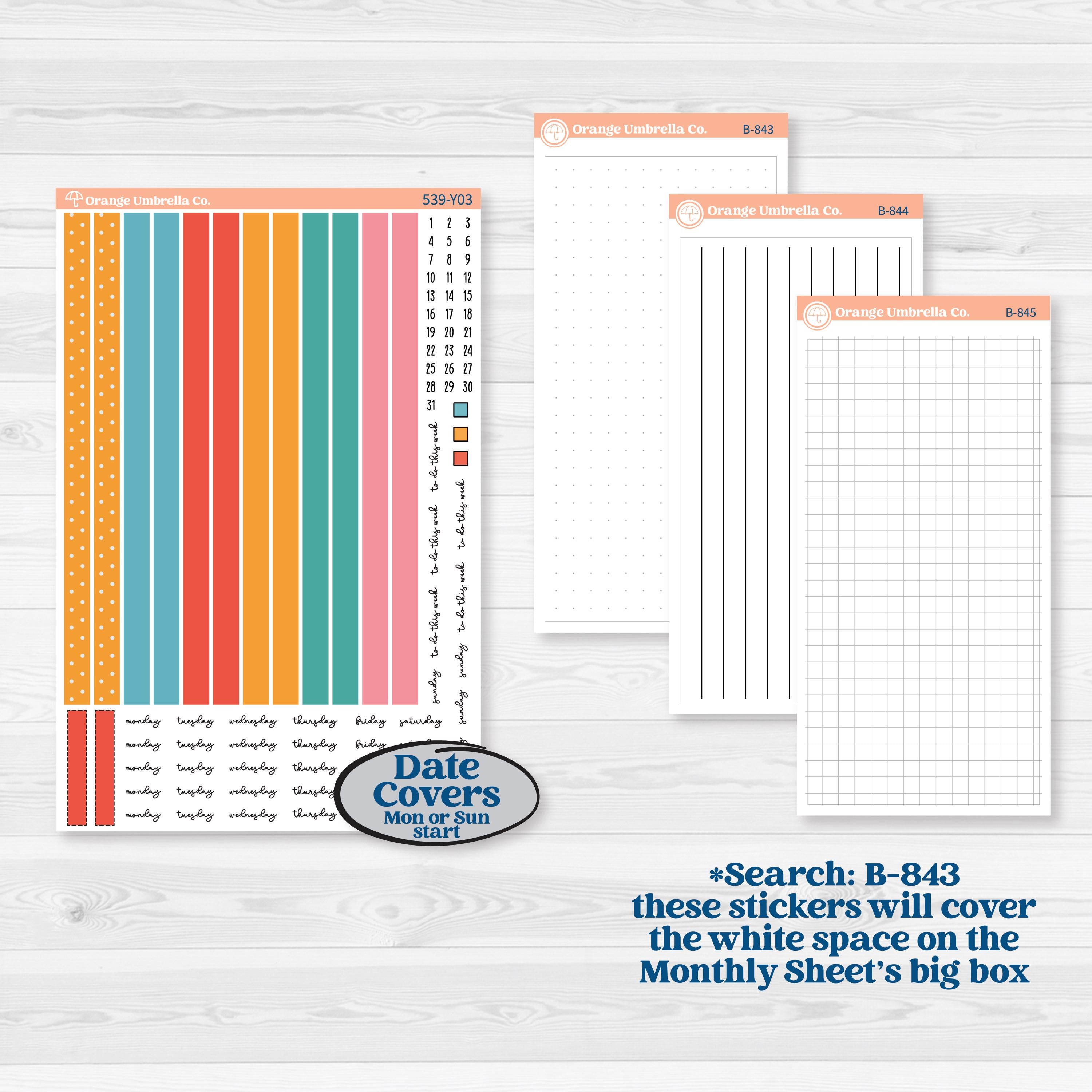 Back To School Kit | Laurel Denise Scout Small Planner Kit Stickers | Level Up | KIT-539-Y