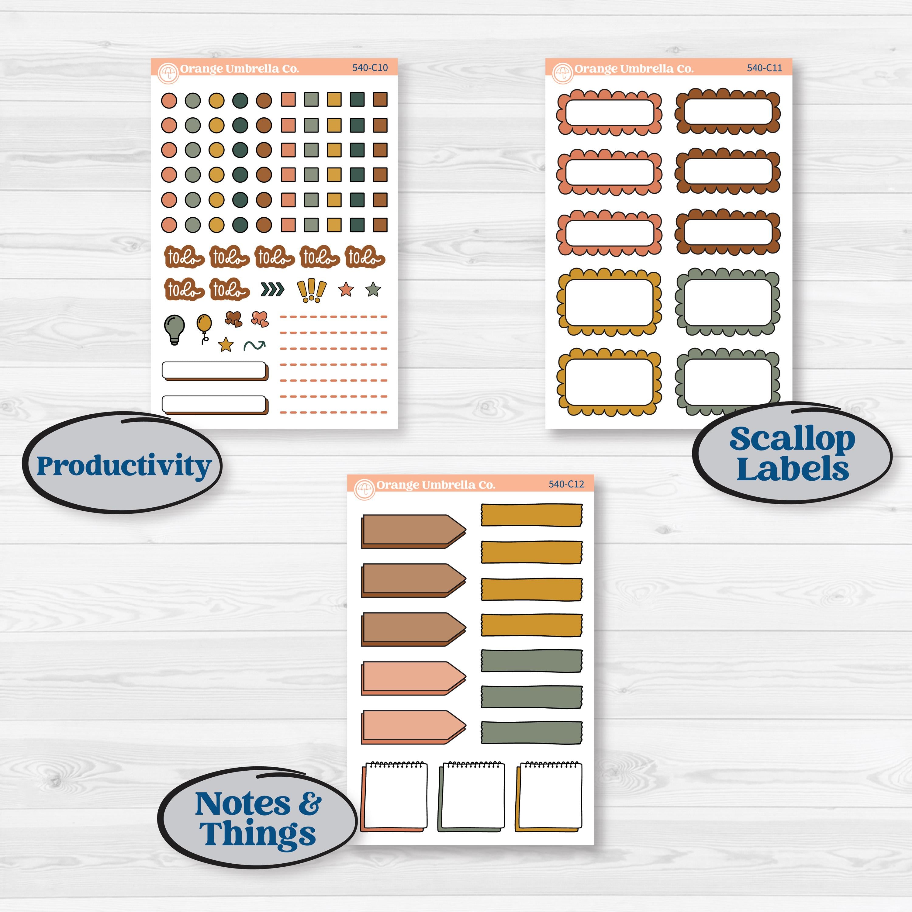 Book Love Planner Kit | Weekly Add-On Labels Planner Kit Stickers | Bookmarked | KIT-540-C