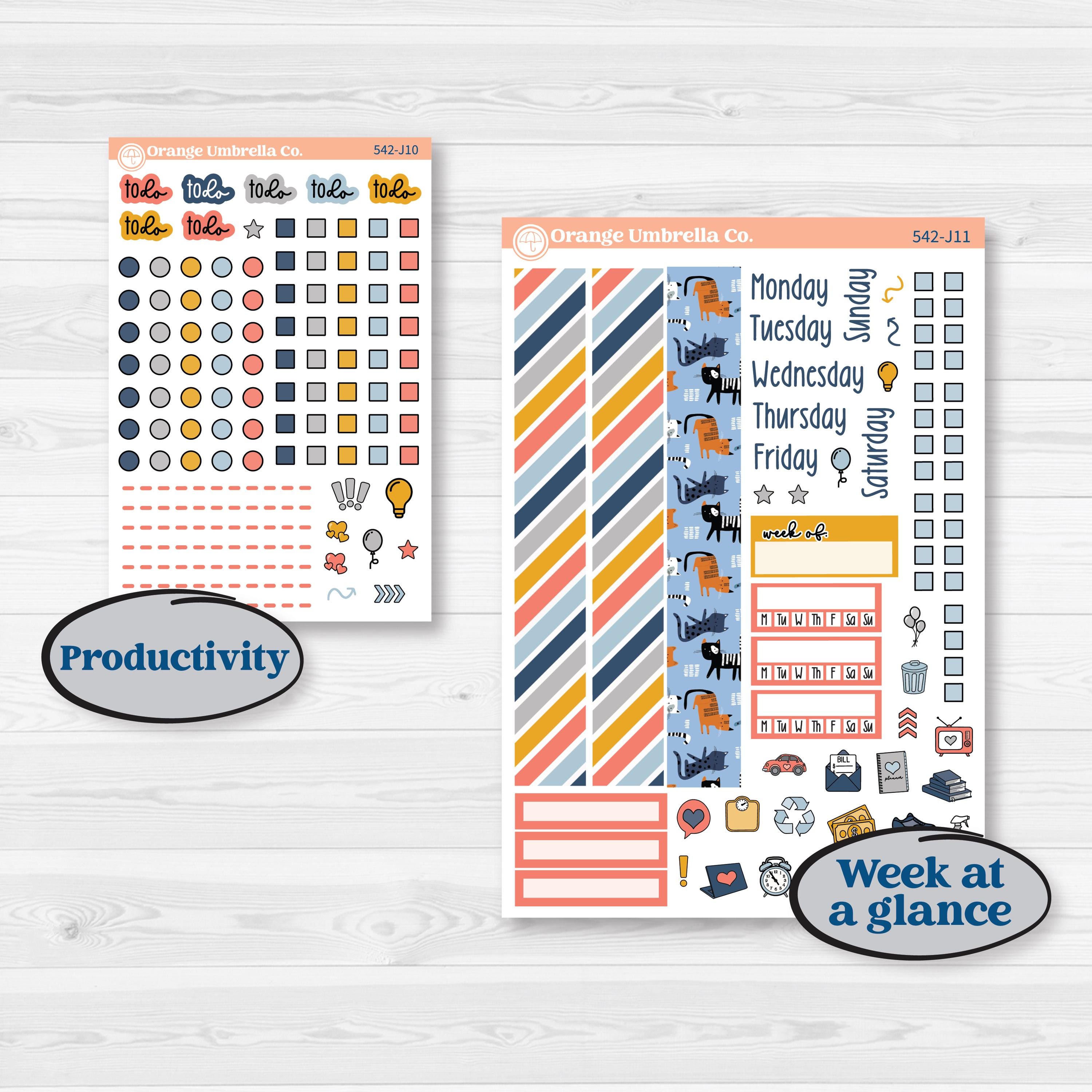 Pet Lover Planner Kit | A5 Daily Duo Planner Kit Stickers | Furever Friends | KIT-542-J