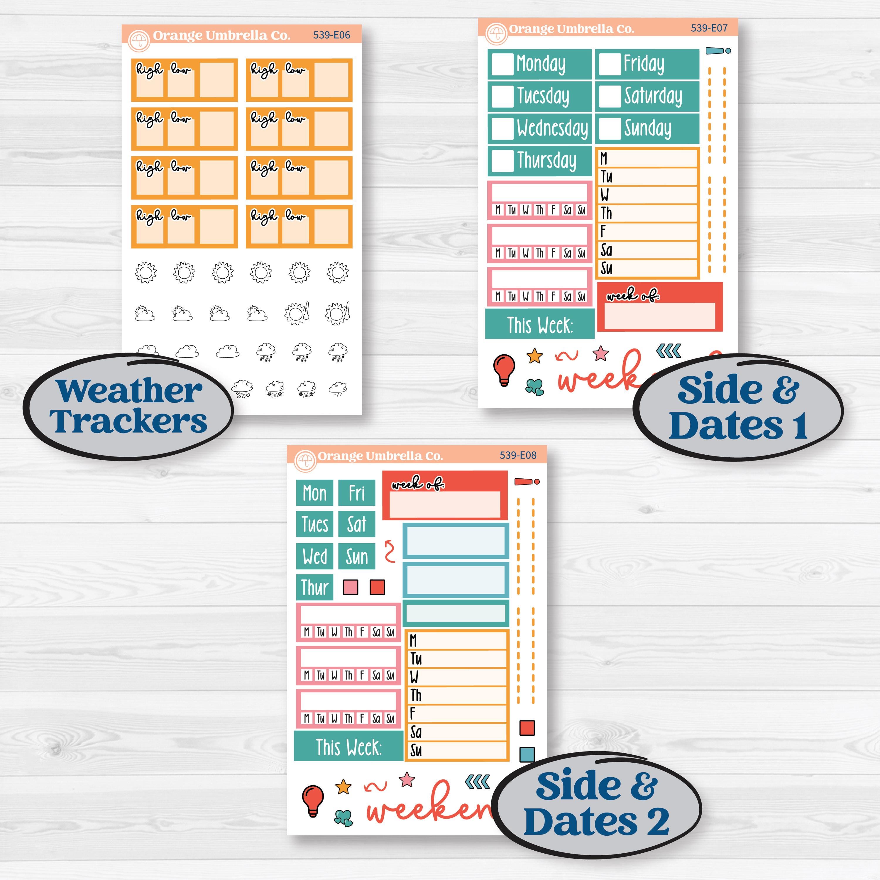 Back To School Kit | Hobonichi Cousin Weekly & Daily Planner Kit Stickers | Level Up | KIT-539-E