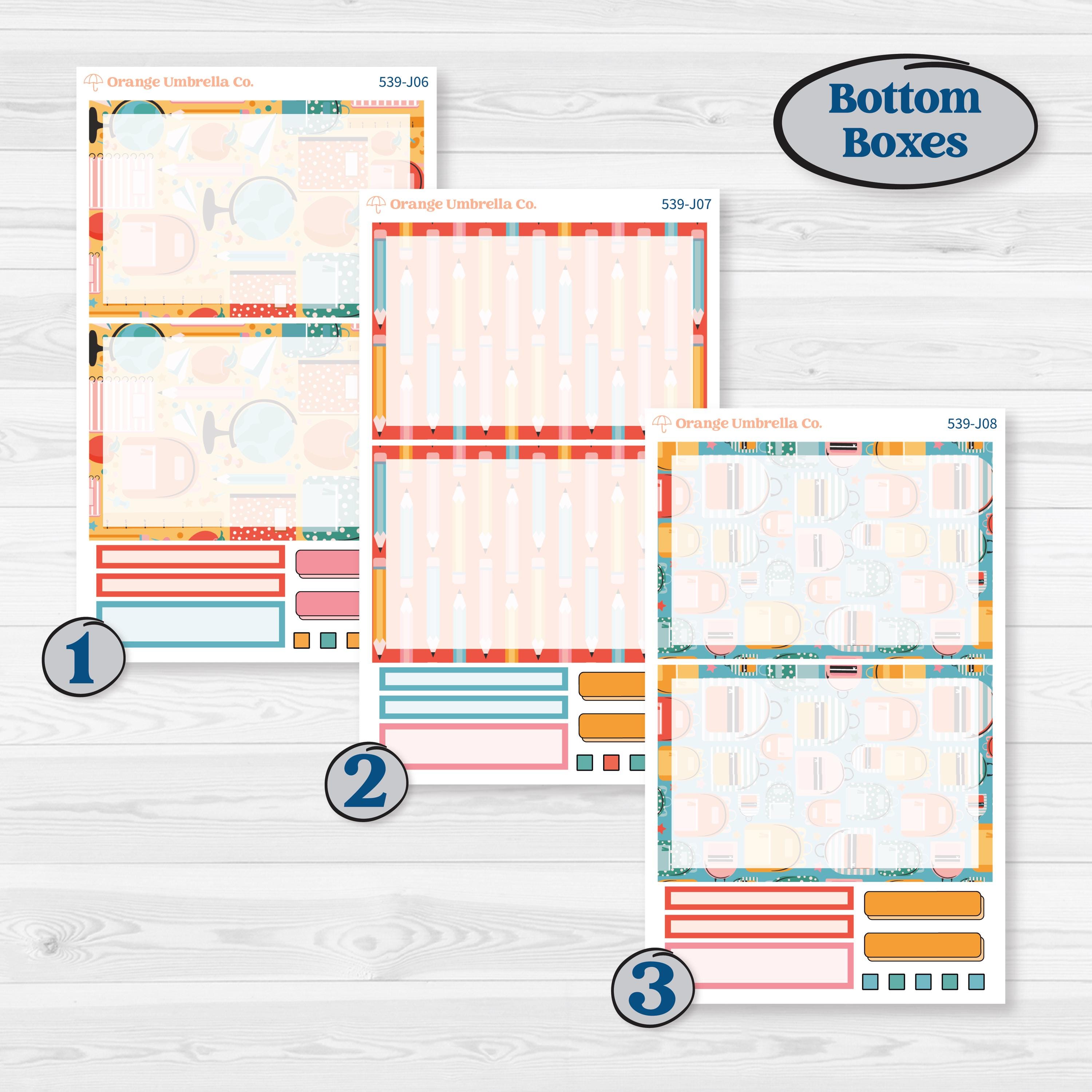 Back To School Kit | A5 Daily Duo Planner Kit Stickers | Level Up | KIT-539-J