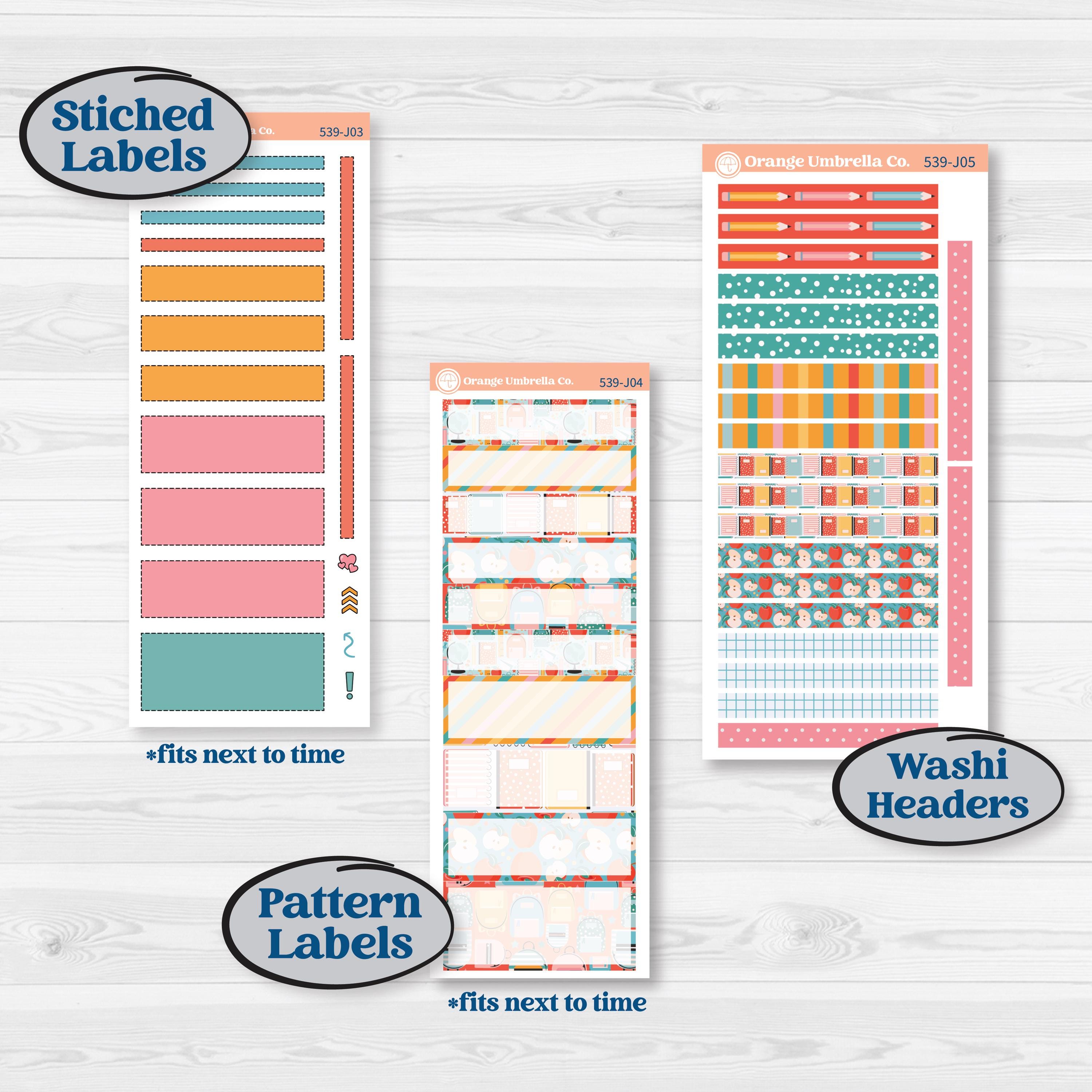 Back To School Kit | A5 Daily Duo Planner Kit Stickers | Level Up | KIT-539-J