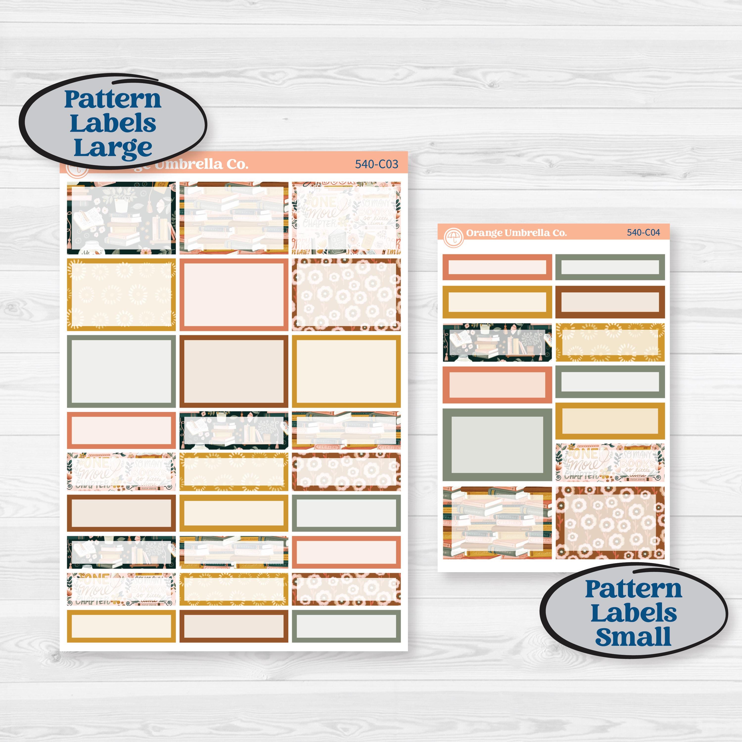 Book Love Planner Kit | Weekly Add-On Labels Planner Kit Stickers | Bookmarked | KIT-540-C