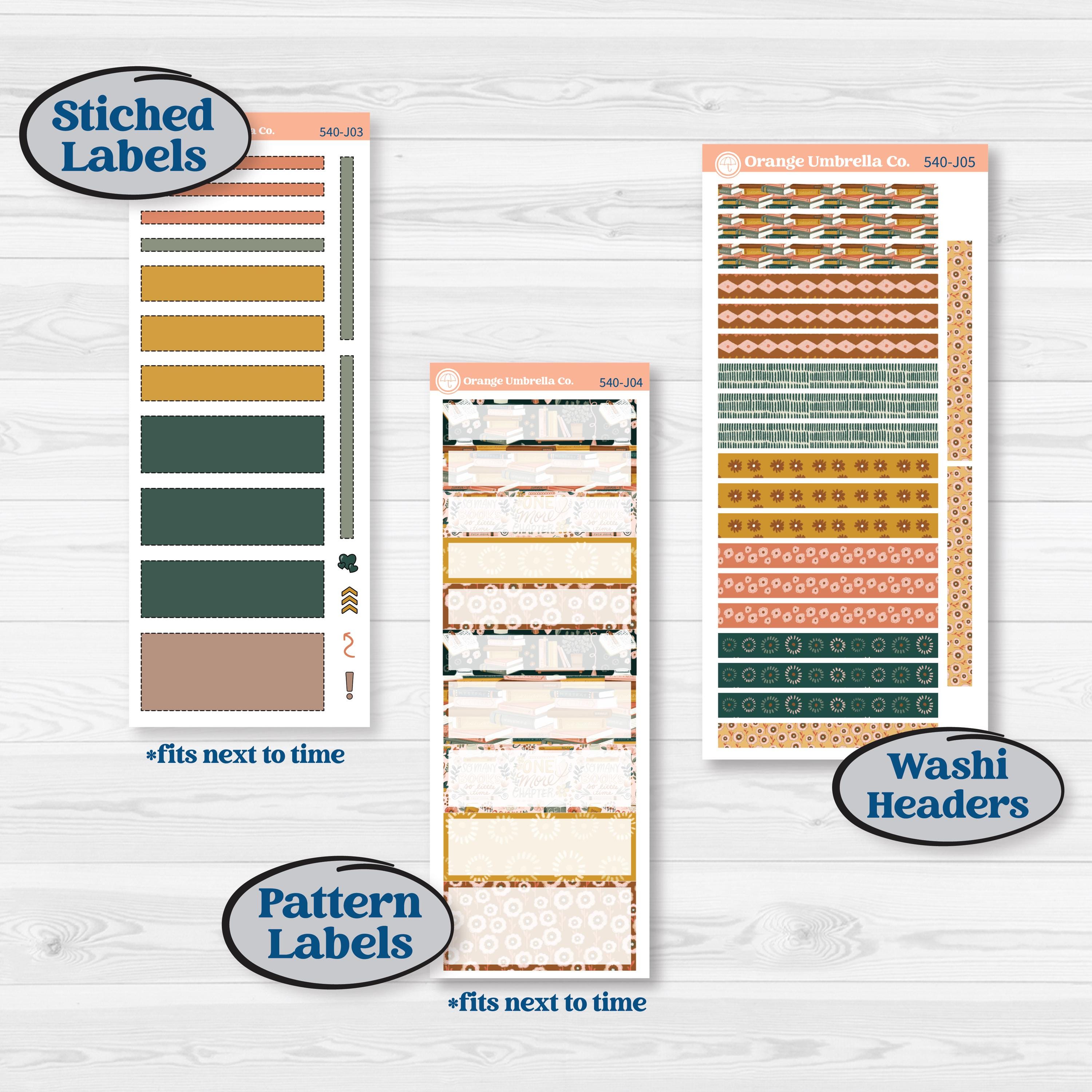 Book Love Planner Kit | A5 Daily Duo Planner Kit Stickers | Bookmarked | KIT-540-J