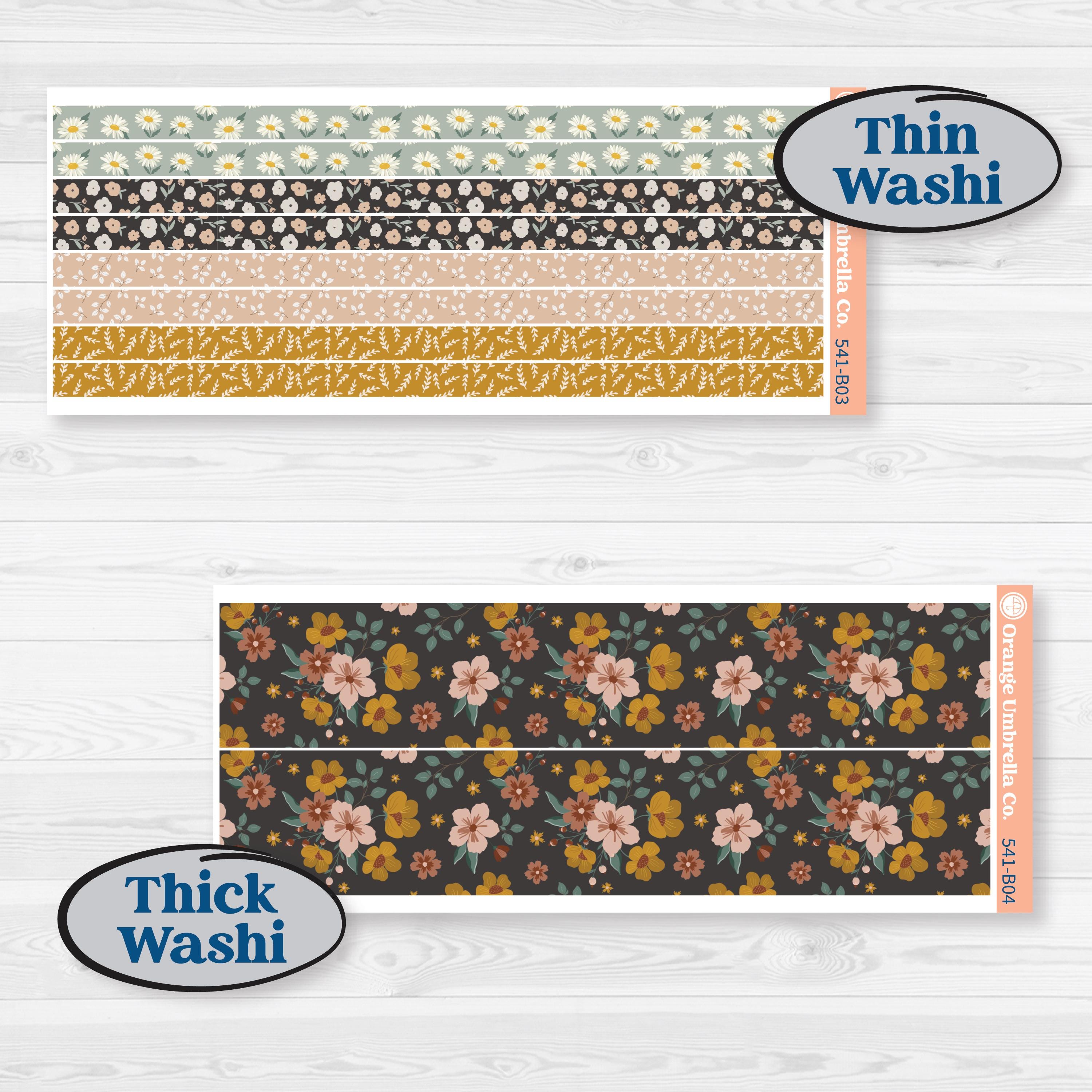 Boho Floral Planner Kit | Weekly Add-On Planner Kit Stickers | Living Is Easy | KIT-541-B