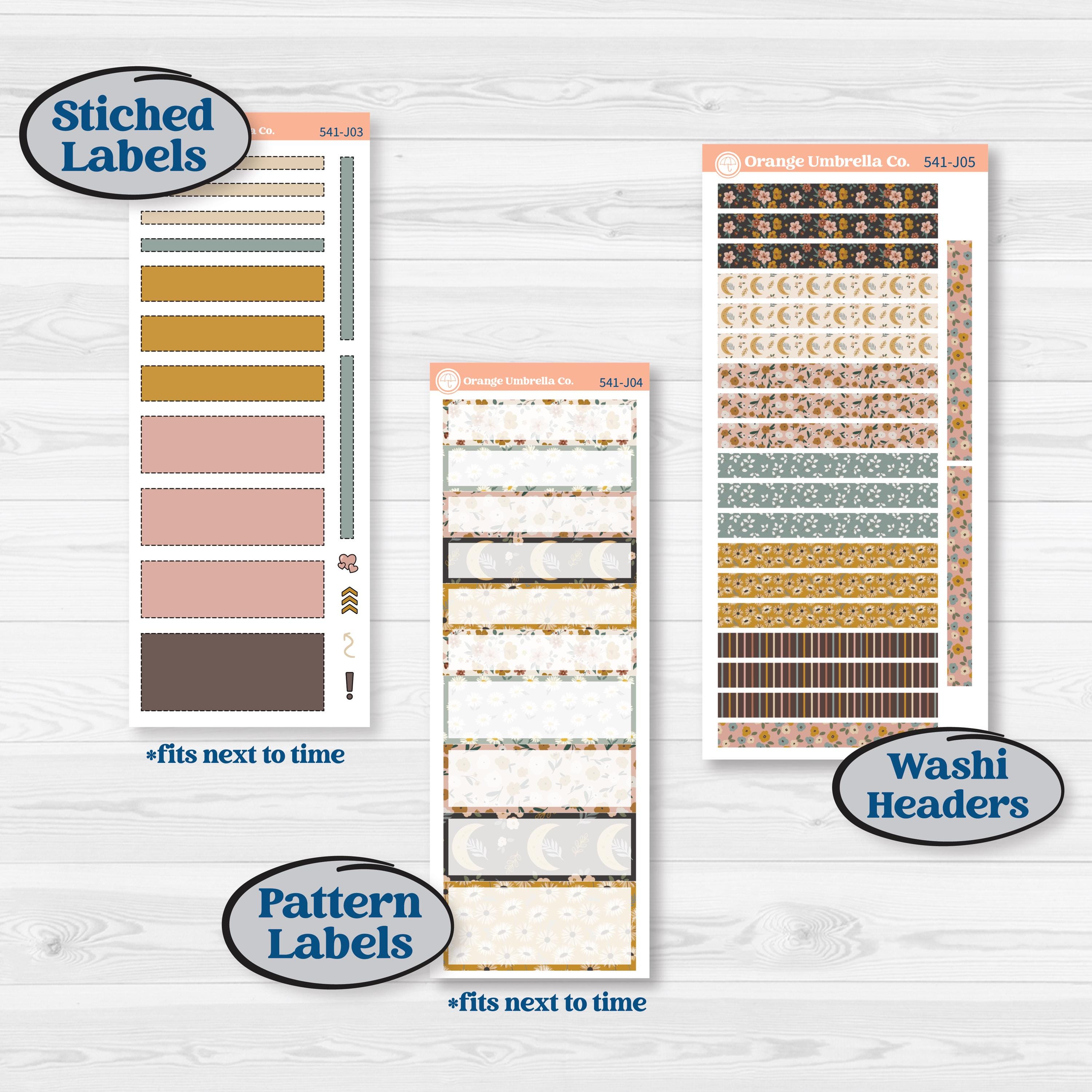 Boho Floral Planner Kit | A5 Daily Duo Planner Kit Stickers | Living Is Easy | KIT-541-J
