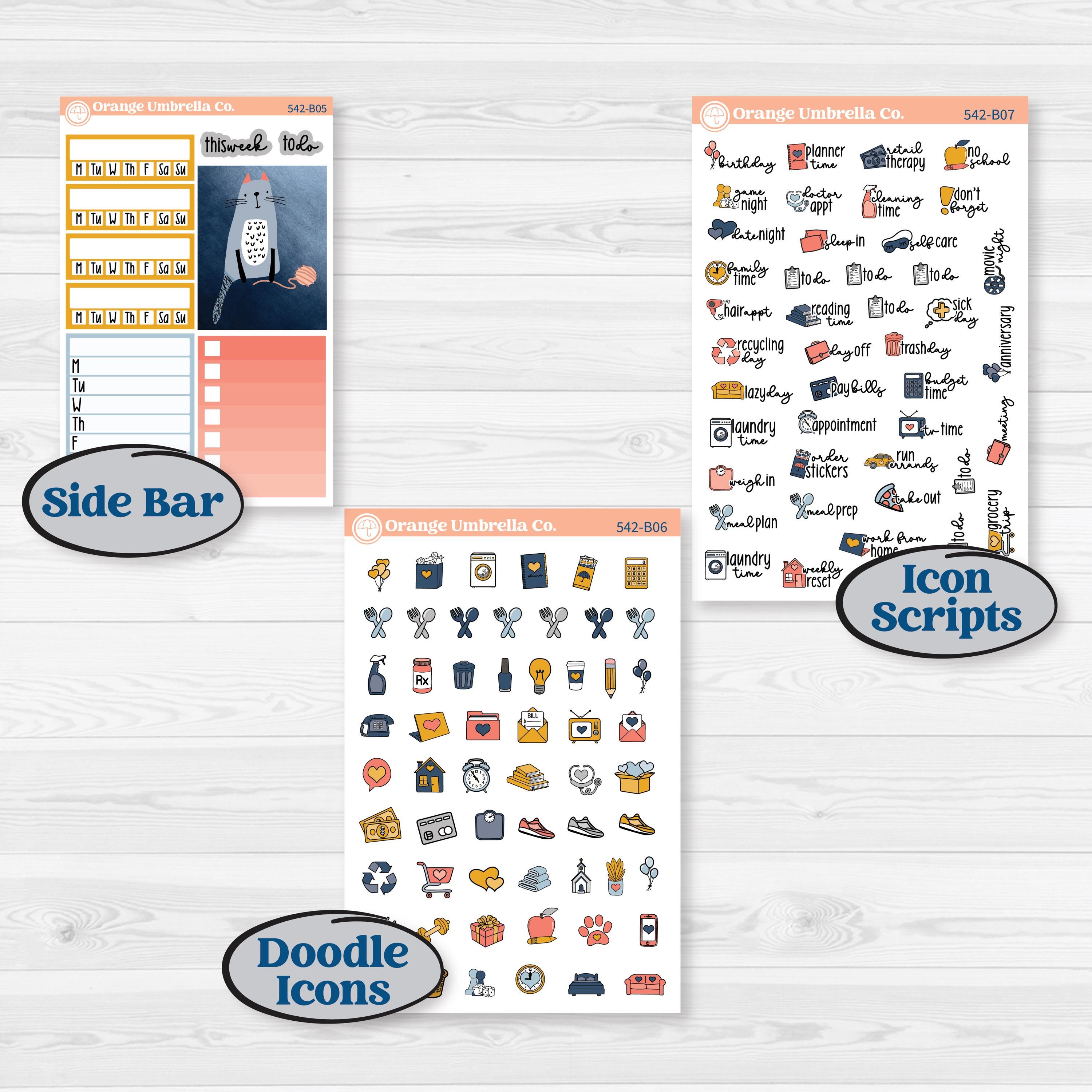 Pet Lover Planner Kit | Weekly Add-On Planner Kit Stickers | Furever Friends | KIT-542-B