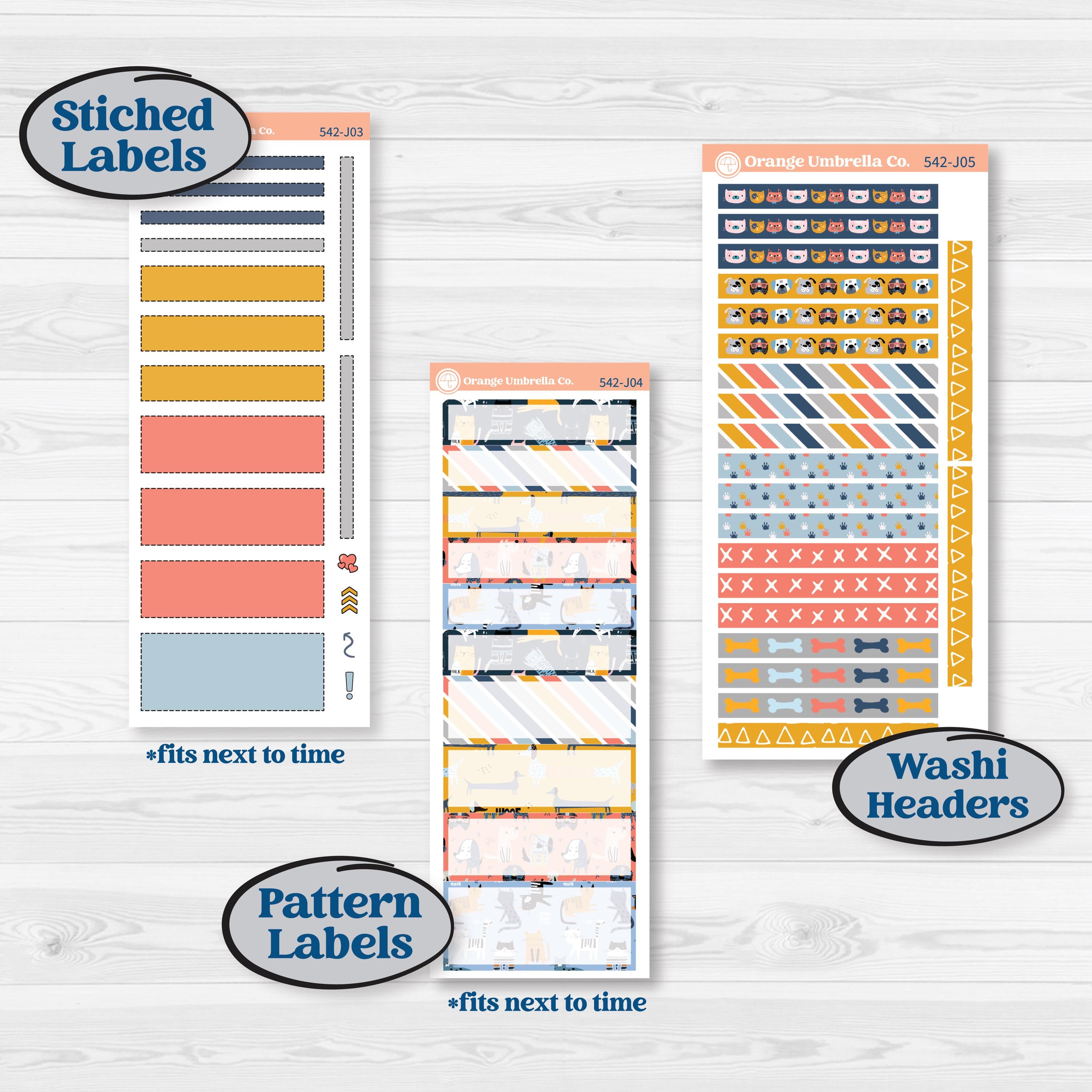 Pet Lover Planner Kit | A5 Daily Duo Planner Kit Stickers | Furever Friends | KIT-542-J