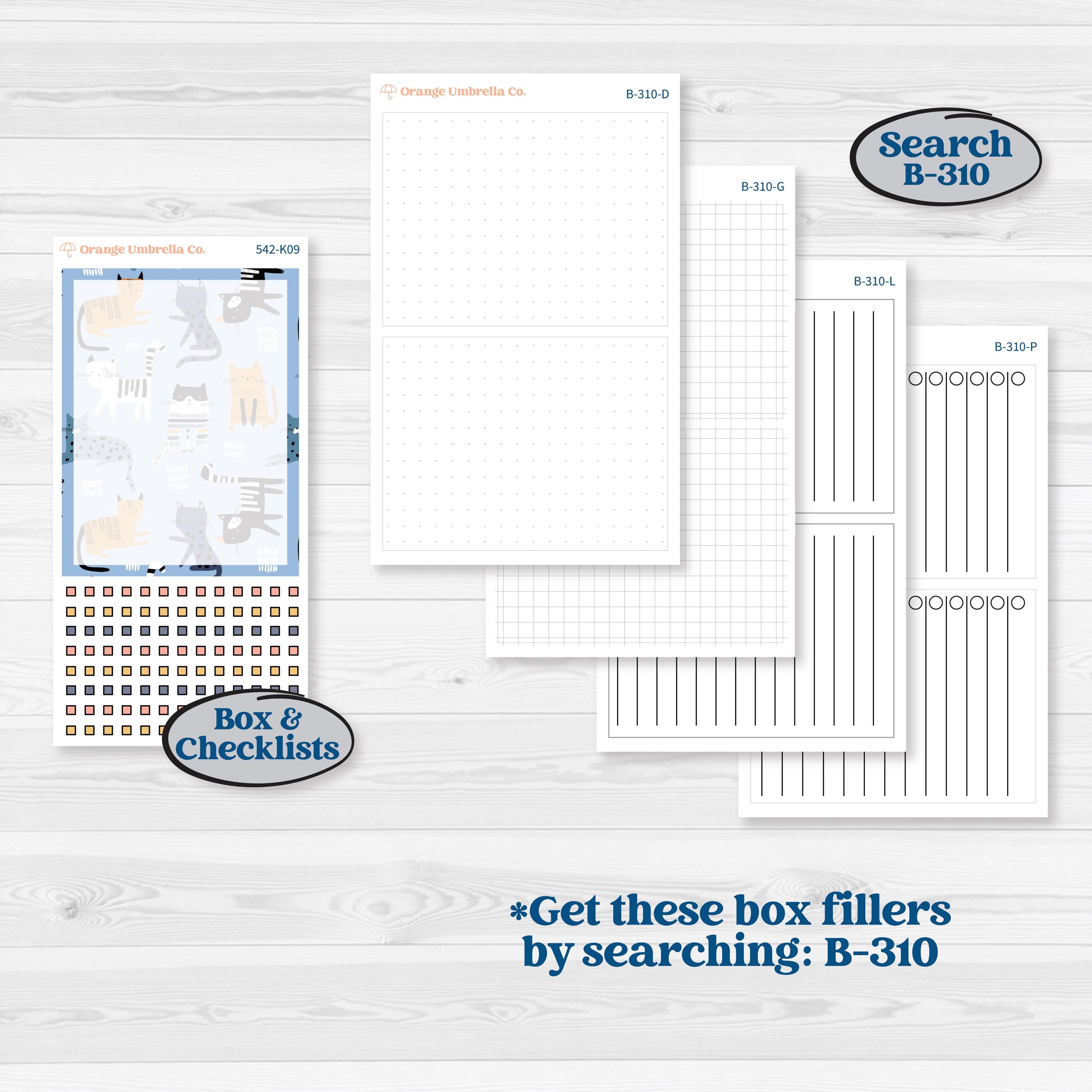 Pet Lover Planner Kit | 7x9 Erin Condren Daily Duo Planner Kit Stickers | Furever Friends | KIT-542-K