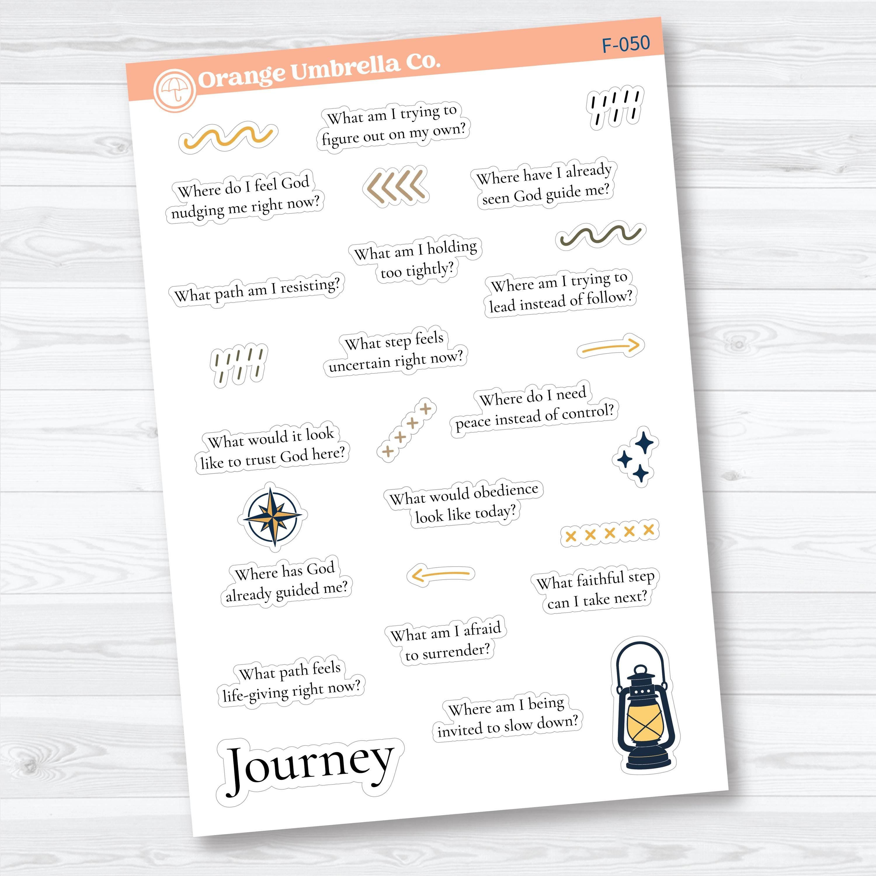 Where He Leads | Journey Bible Study Sticker Collection | F-048–F-051