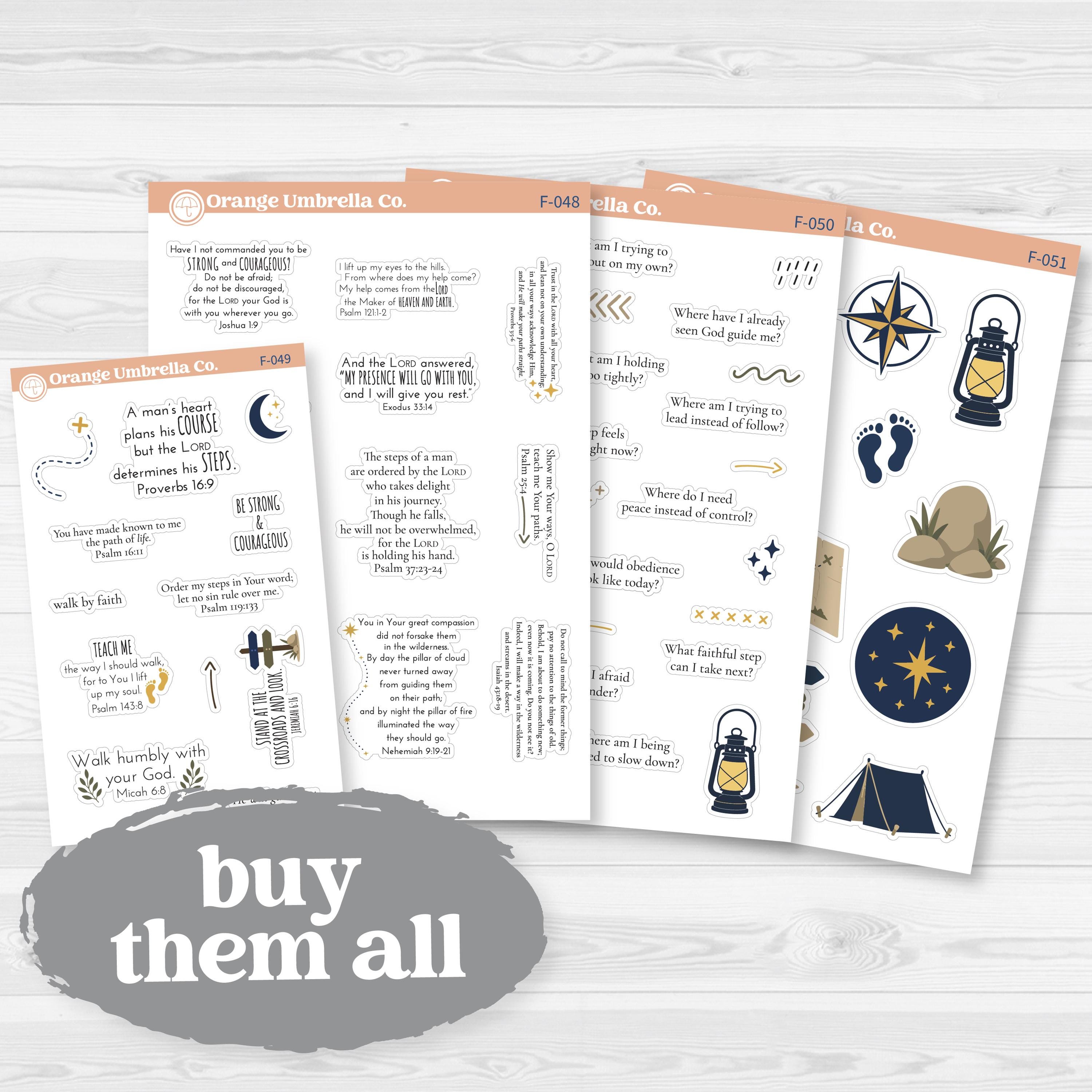 Where He Leads | Journey Bible Study Sticker Collection | F-048–F-051