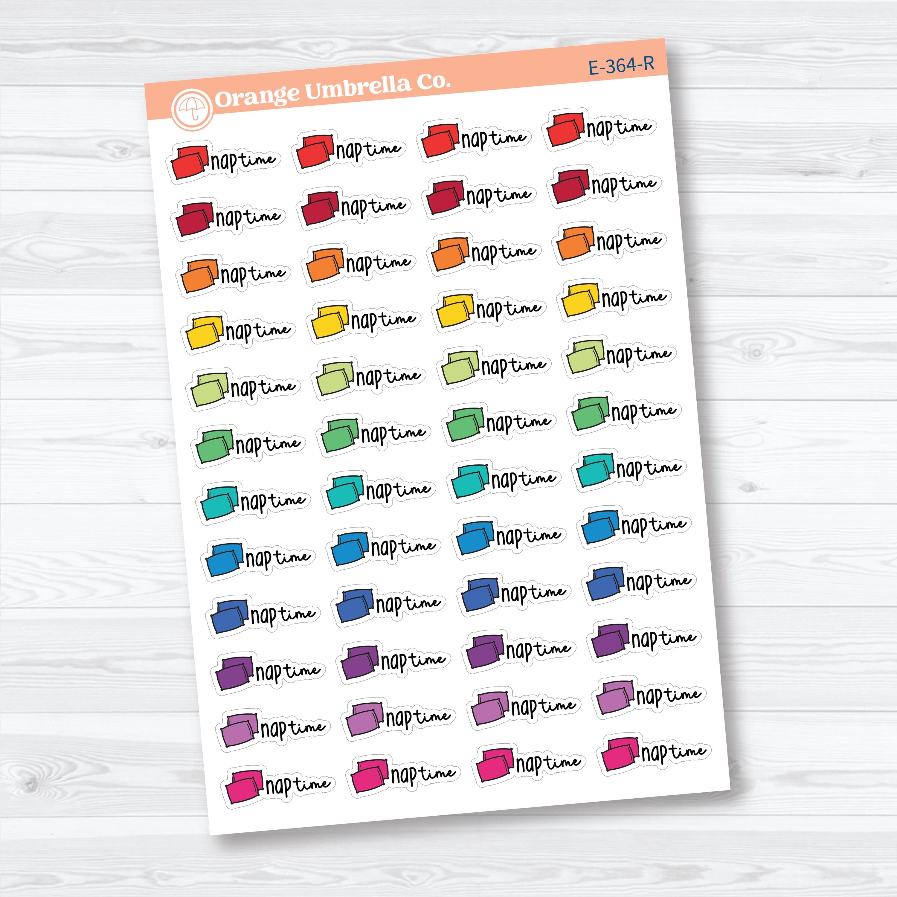 Nap Time Doodled Event Labels | Planner Stickers | E-364