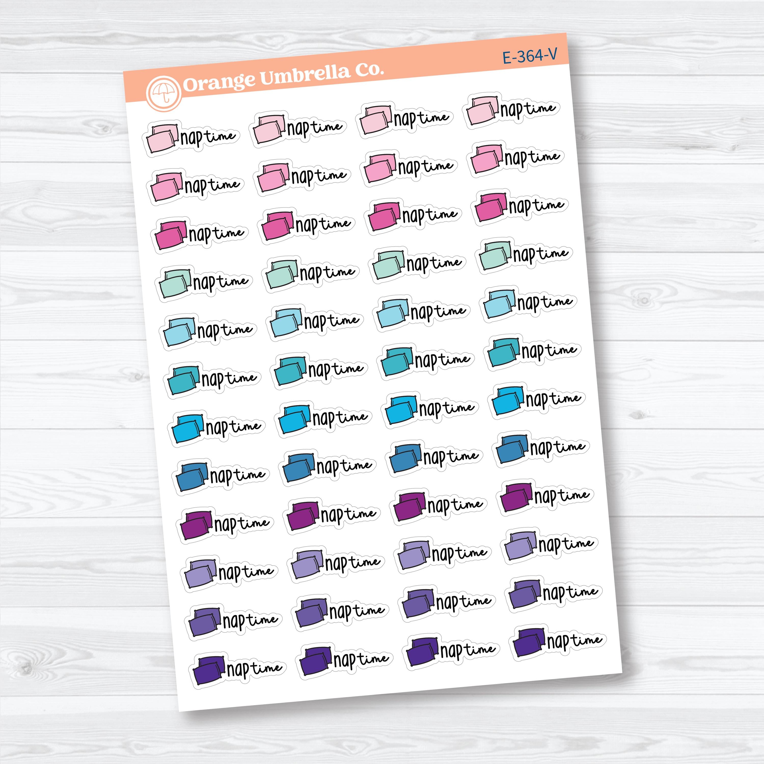 Nap Time Doodled Event Labels | Planner Stickers | E-364